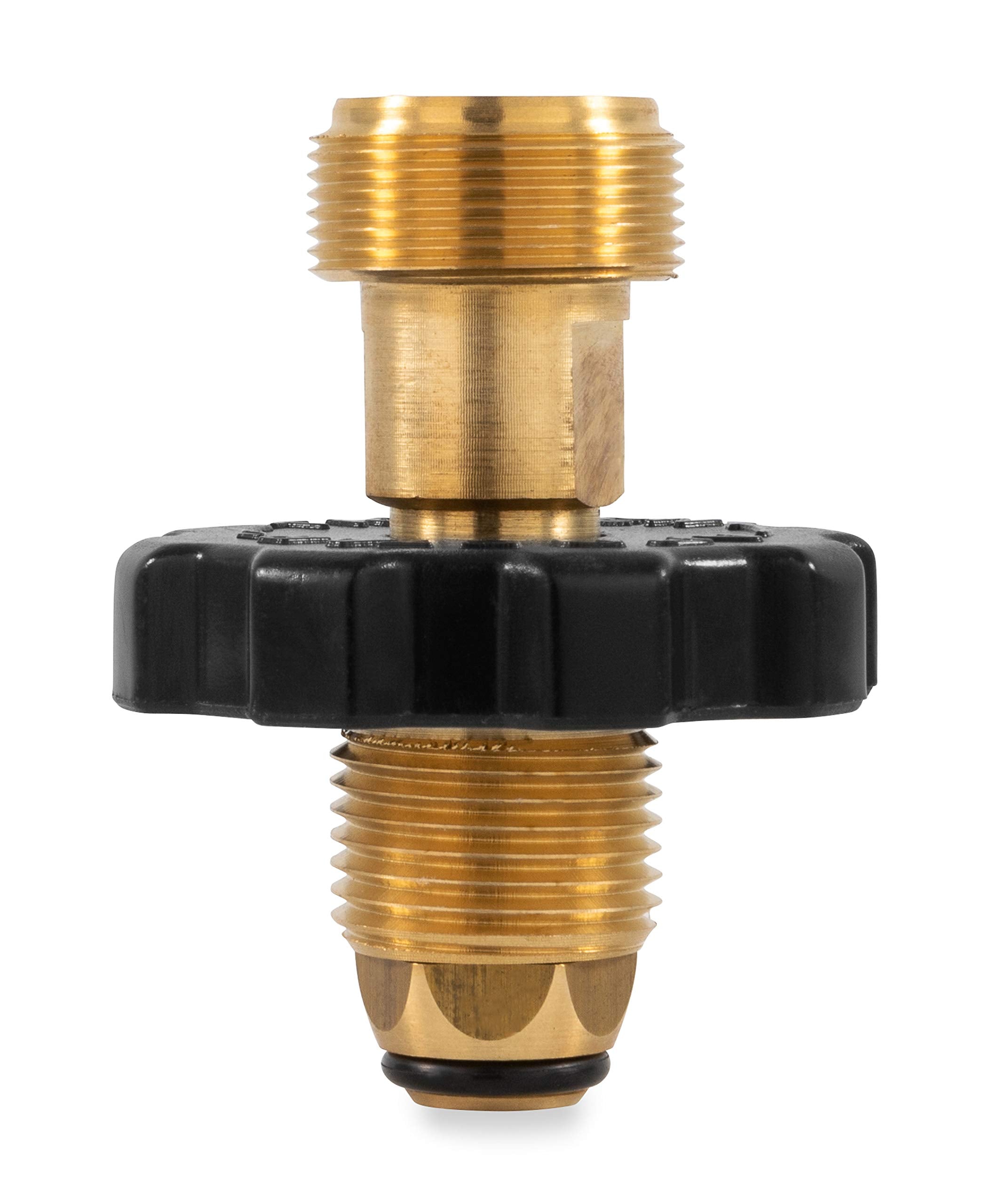 Propane Cylinder Adapter Camco 59943 - Soft Nose POL x 1"-20 Male Throwaway Cylinder Thread