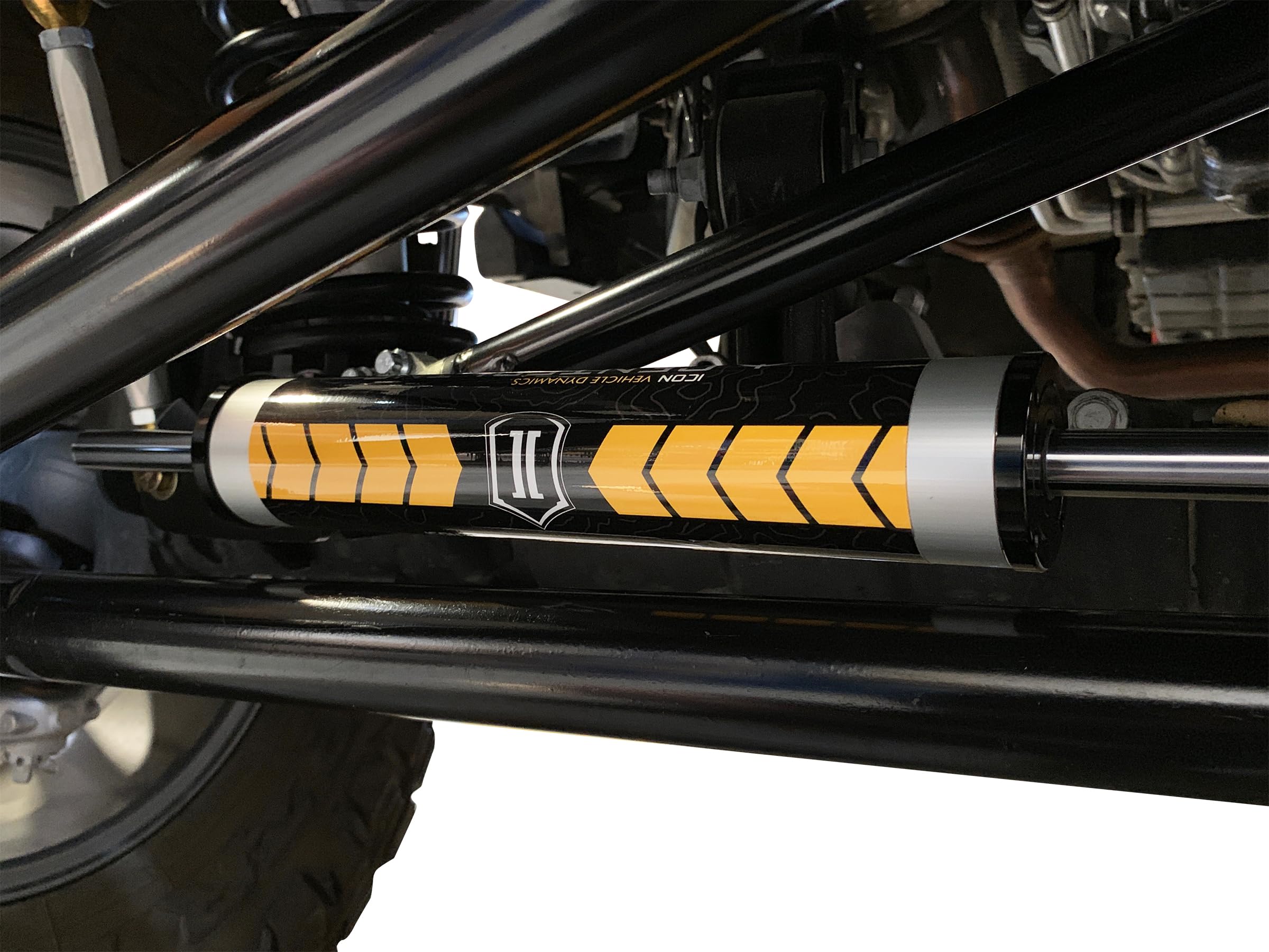ICON Steering Stabilizer Centerline, Compatible with 2020-Up Jeep JT/2018-Up JL, 22038
