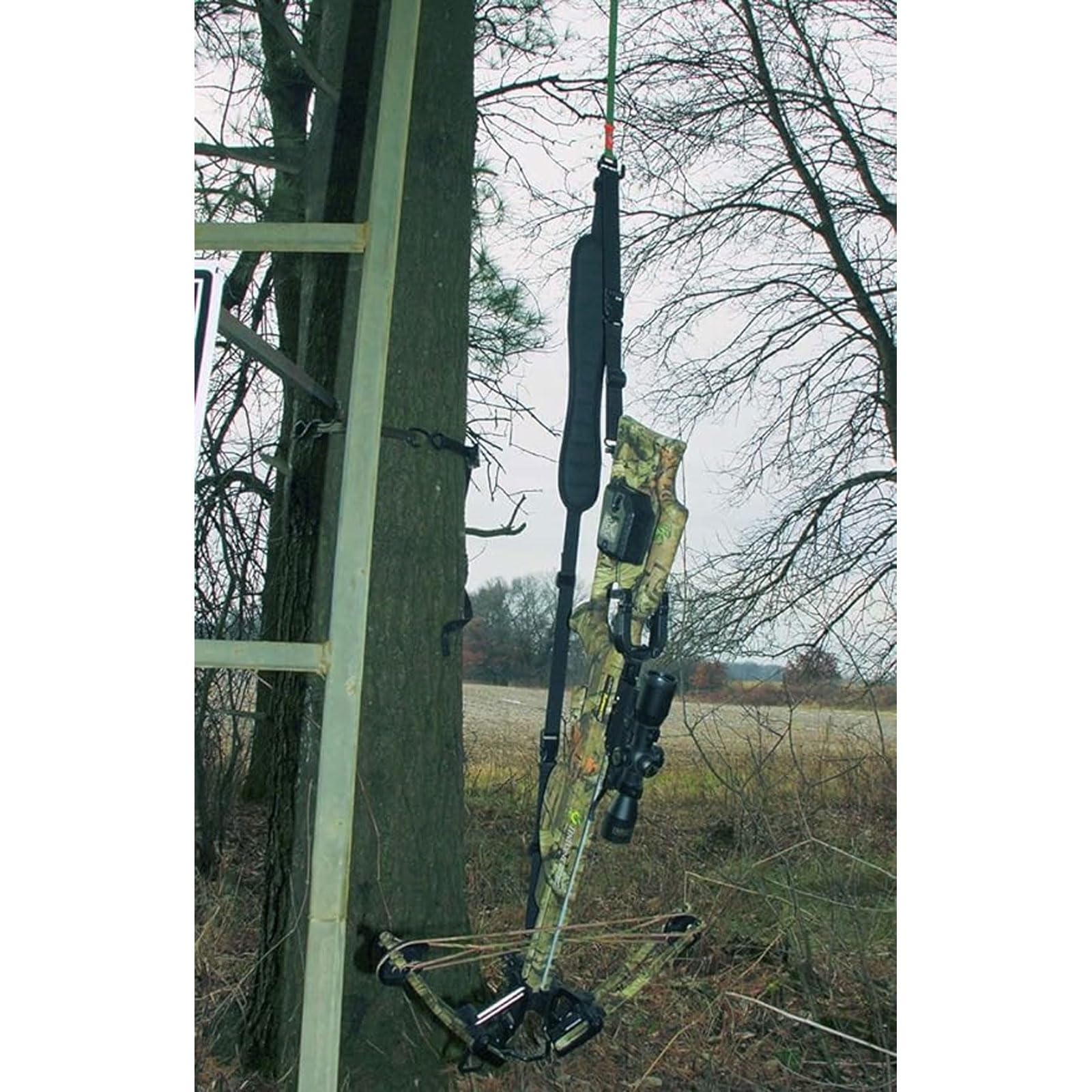 HME Sling Hoist Heavy Duty (25 FT) - Reliable Sturdy Adjustable Easy-to-Install Lift System for Hunting Gear