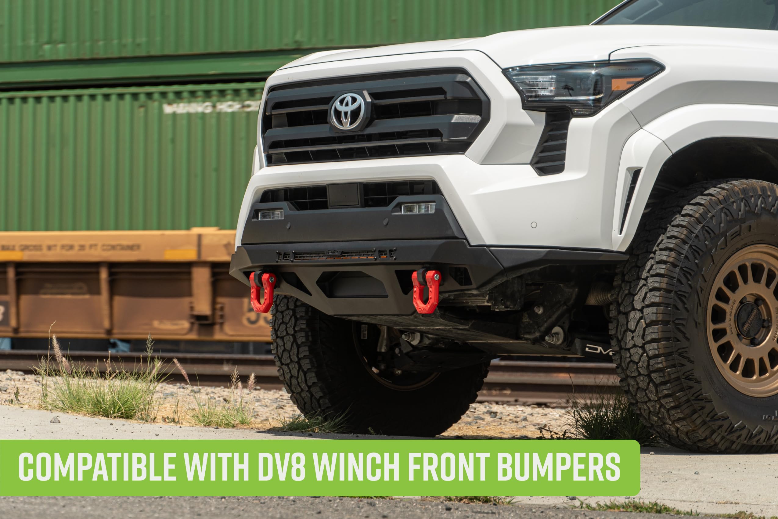 Winch Fairlead Cover Plate DV8 Offroad | Covers Fairlead Hole when Not Using a Winch | Compatible w/ DV8 Bumpers or Bumpers w/Hawse Style Fairlead Mounts | Steel Design | Black Powder Coated Finish