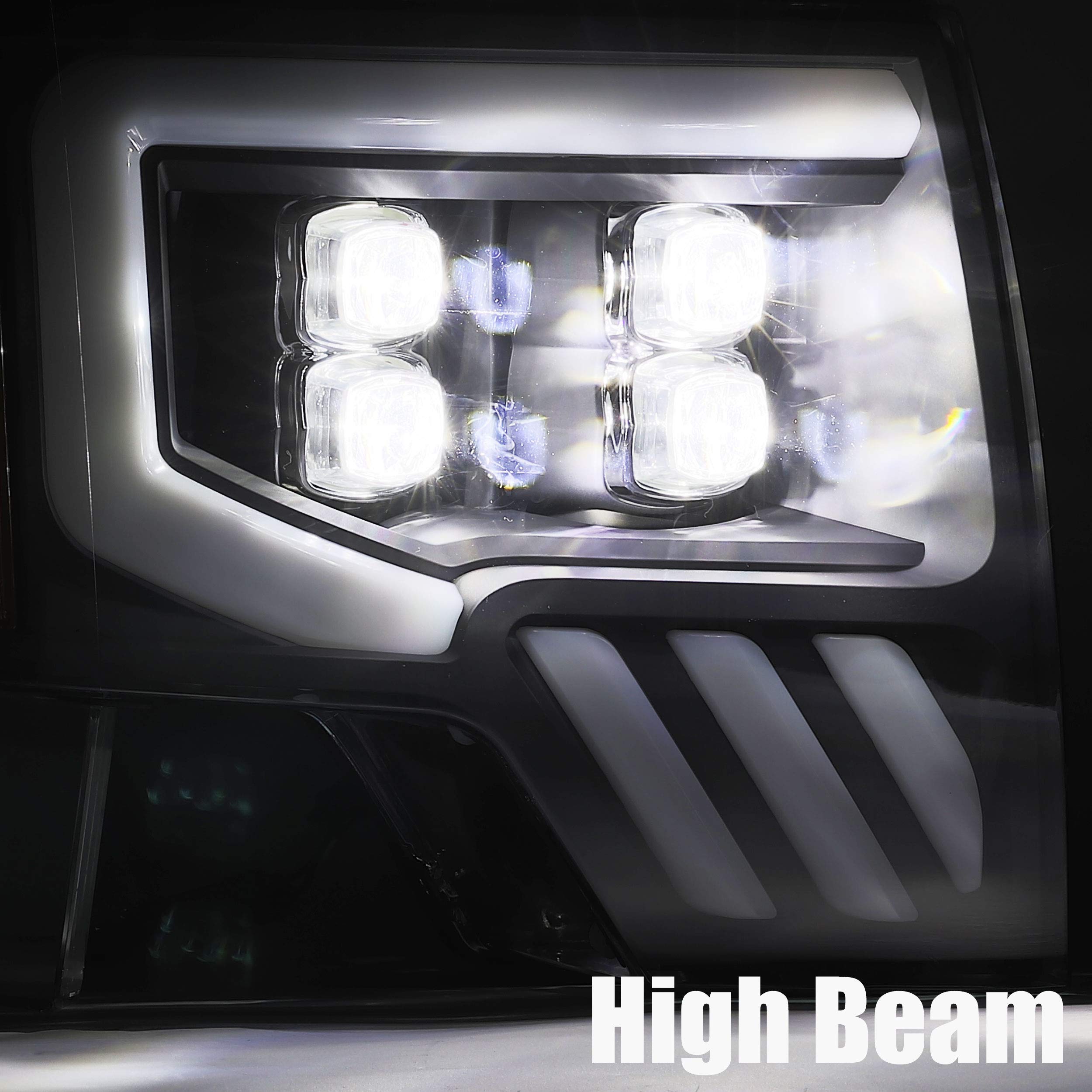 880190 AlphaRex USA Nova Series Projector Headlights fits Ford F-150,Clear