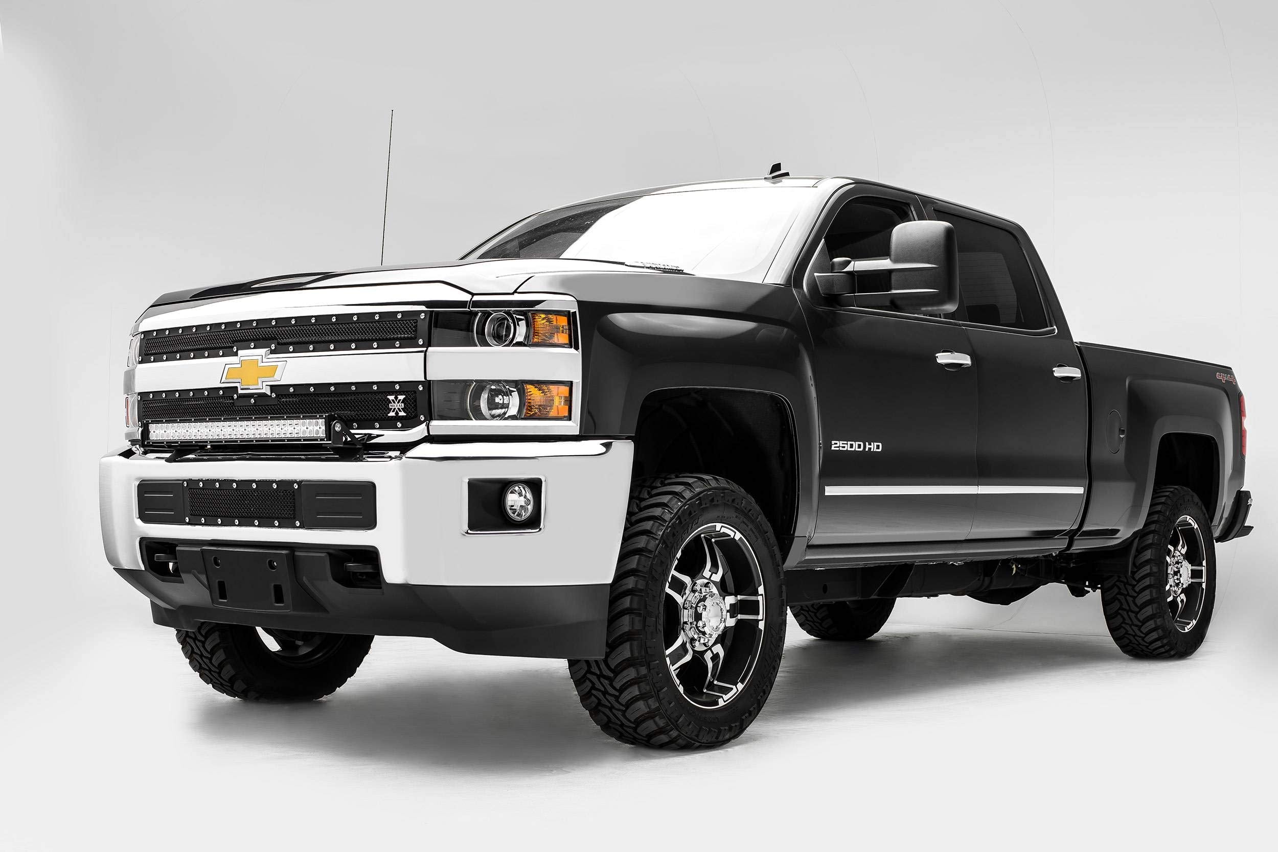 ZROADZ Black Front Bumper LED Bracket 2015-2016 CHEVROLET SILVERADO Z321221 2500/3500