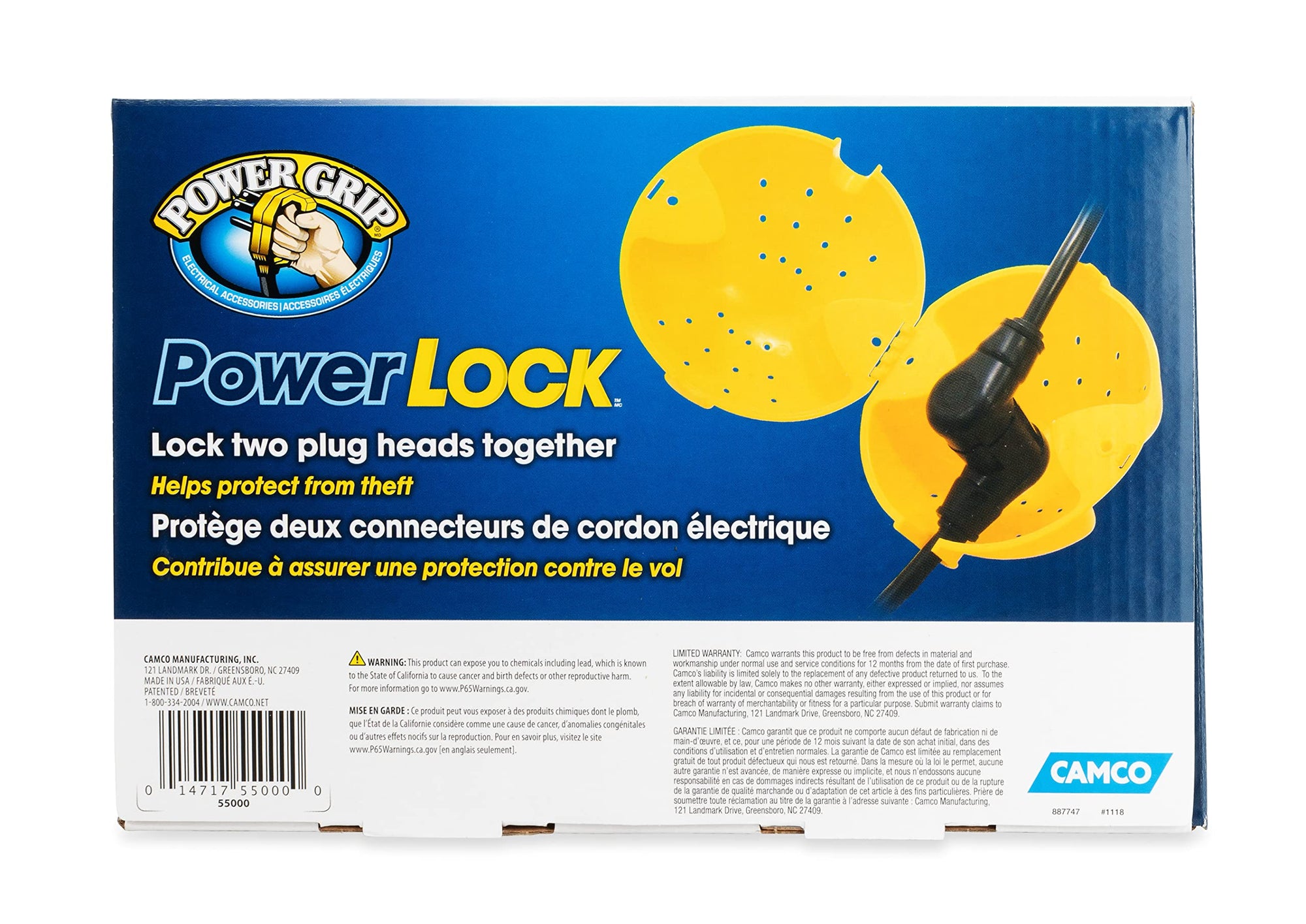 Power Ball Camco 55000 Plug Lock