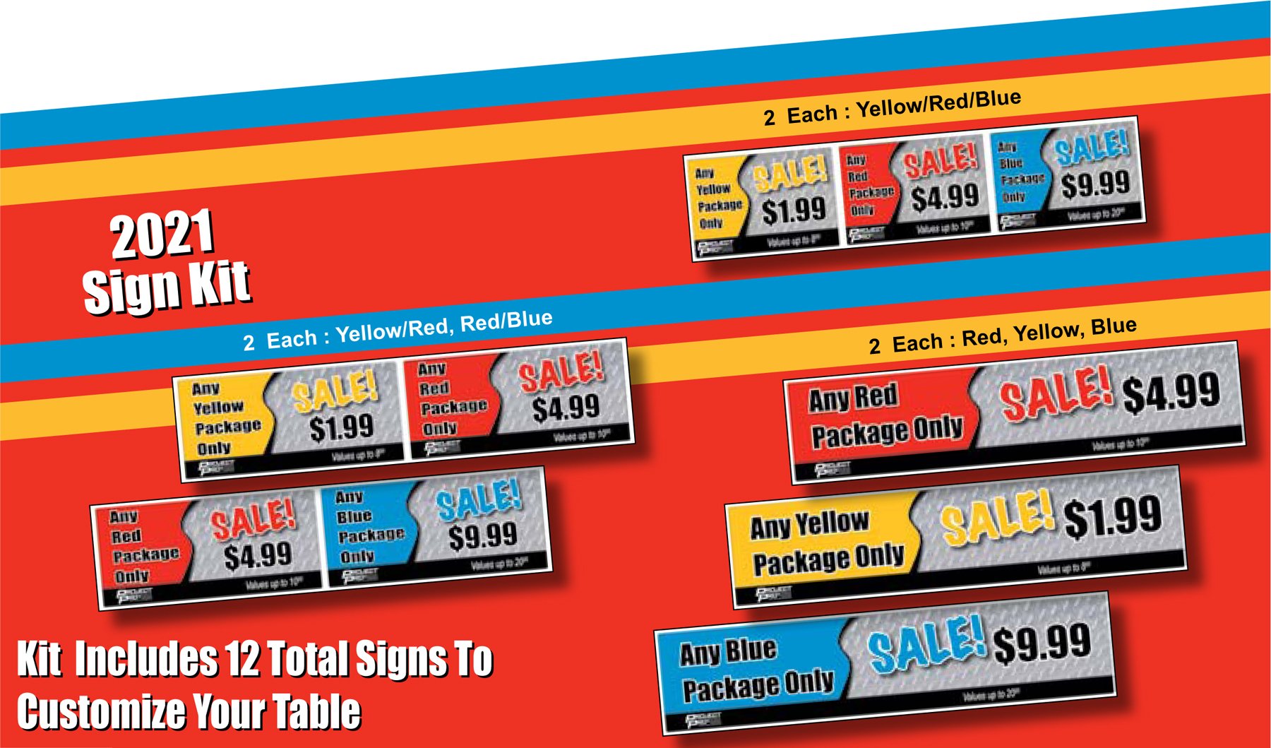 Tool Table Performance Tool 2021 Sign Kit