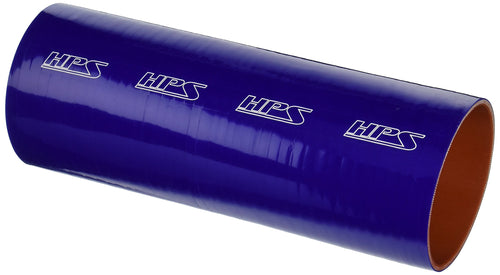 HPS Silicone HTST-400-BLUE High Temperature 4-ply Reinforced Tube Coupler Hose, 30 PSI Maximum Pressure, 12" Length, 4" ID, Blue