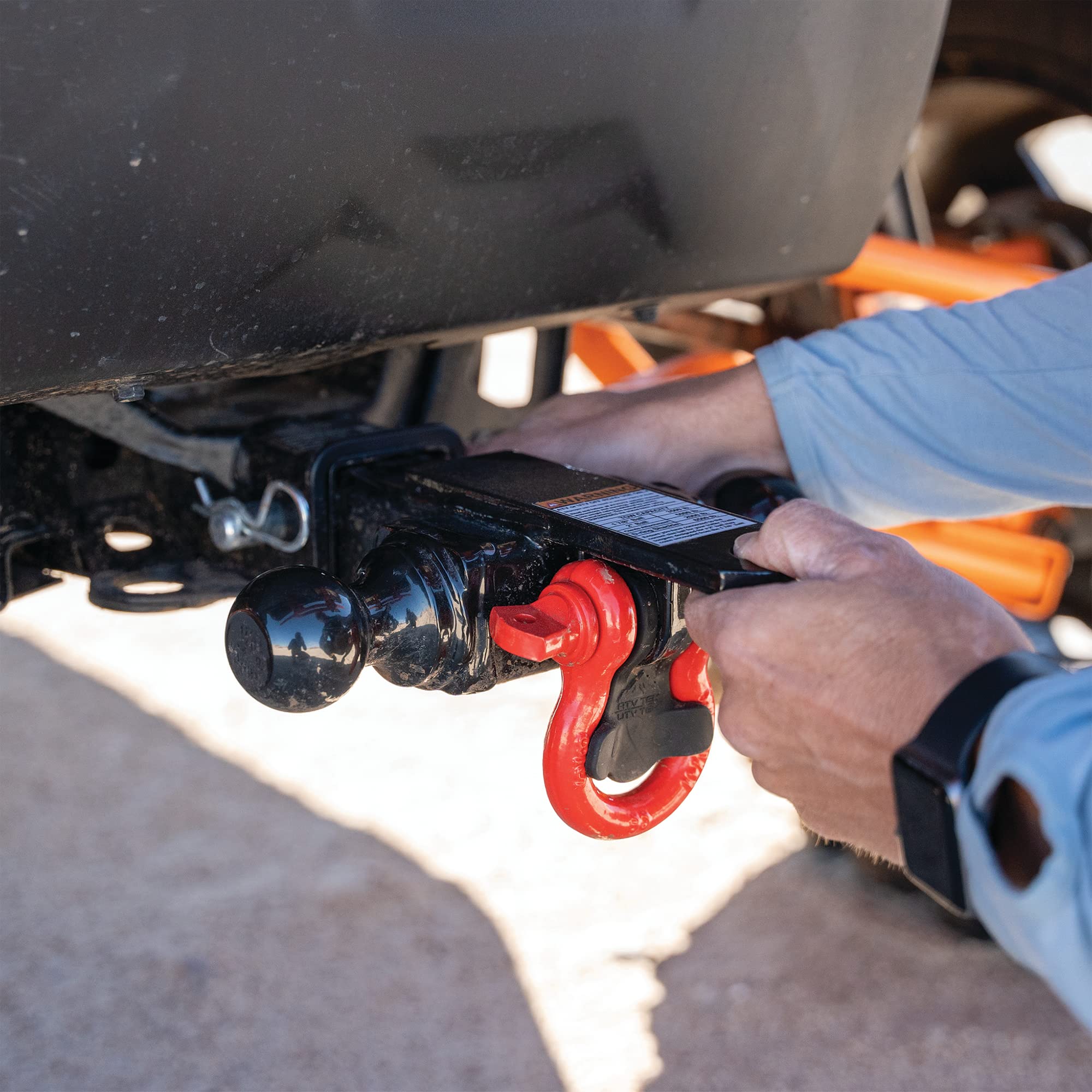Tek ATV/UTV Elite 4-Way Hitch 1/7/8", 2" Ball mounts | Pin Pull | Towing Shackle