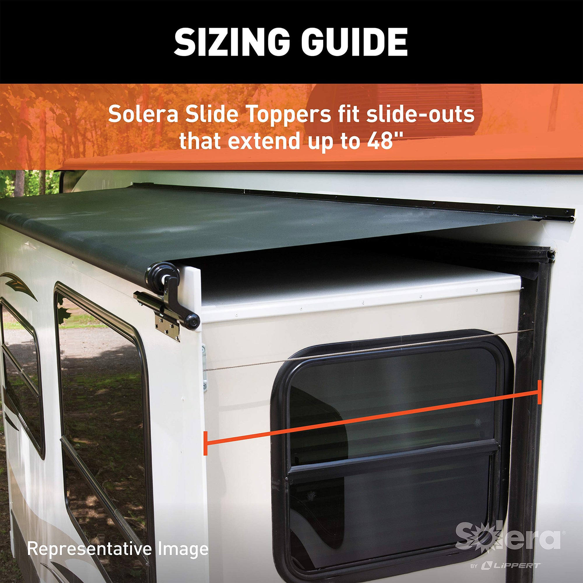 Slide Topper Awning Solera V000163273 - 5'6" (5'1" Fabric)
