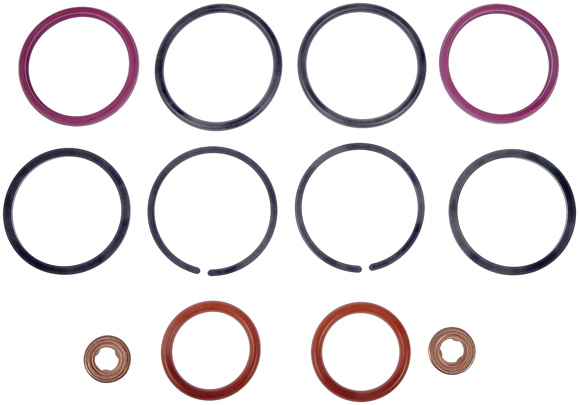 Dorman Fuel Injector O-Ring Kit 904-206 Compatible with Select Ford / IC Corporation / International Models