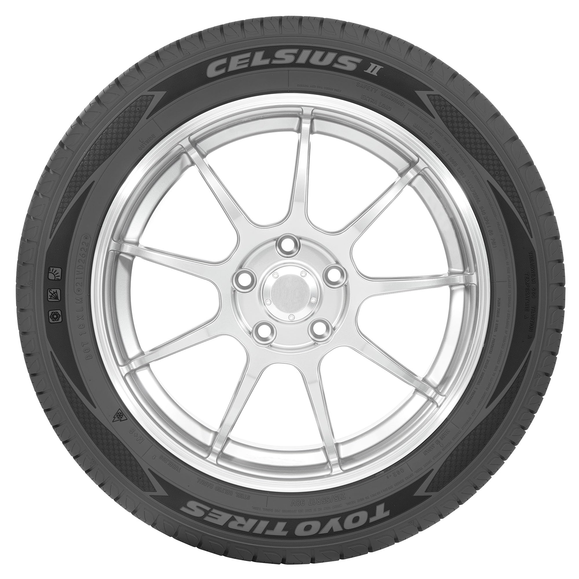 245/60R18 Toyo Celsius II All Weather 105H Passenger Tire