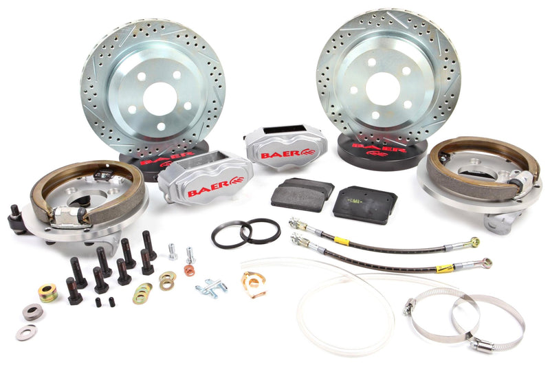 BAER BRAKES Brake System 4262693B-BKCZ (12" Rear SS4 with Park Brake Black 91-93 Fox Mustang 5 Lug), 1 Pack