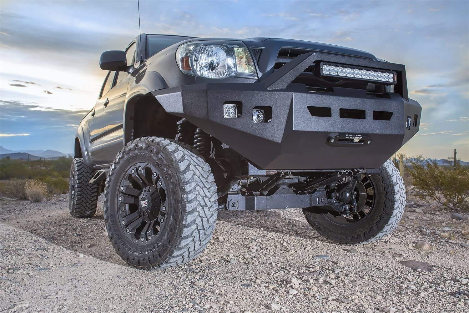Alumilite Front Winch Bumper Compatible with 2005-2015 Toyota Tacoma ICI Aluminum Bumpers
