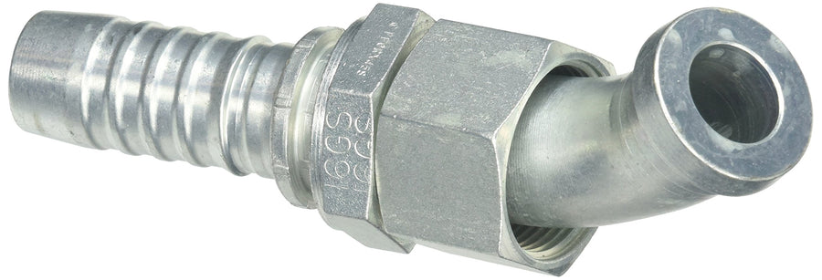 Gates G20234-1616 Flat-Face Female O-Ring Swivel - 45 Bent Tube GlobalSpiral Coupling
