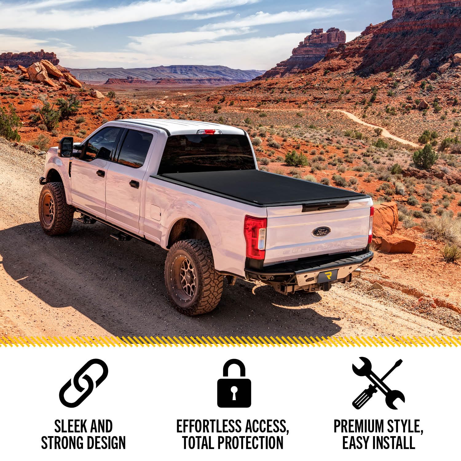 TruXedo RealTruck Sentry CT Hard Rolling Truck Bed Tonneau Cover | 1584916 | Fits 2019 - 2024 Dodge Ram 1500, Does Not Fit w/ Multi-Function (Split) Tailgate 5' 7" Bed (67.4")