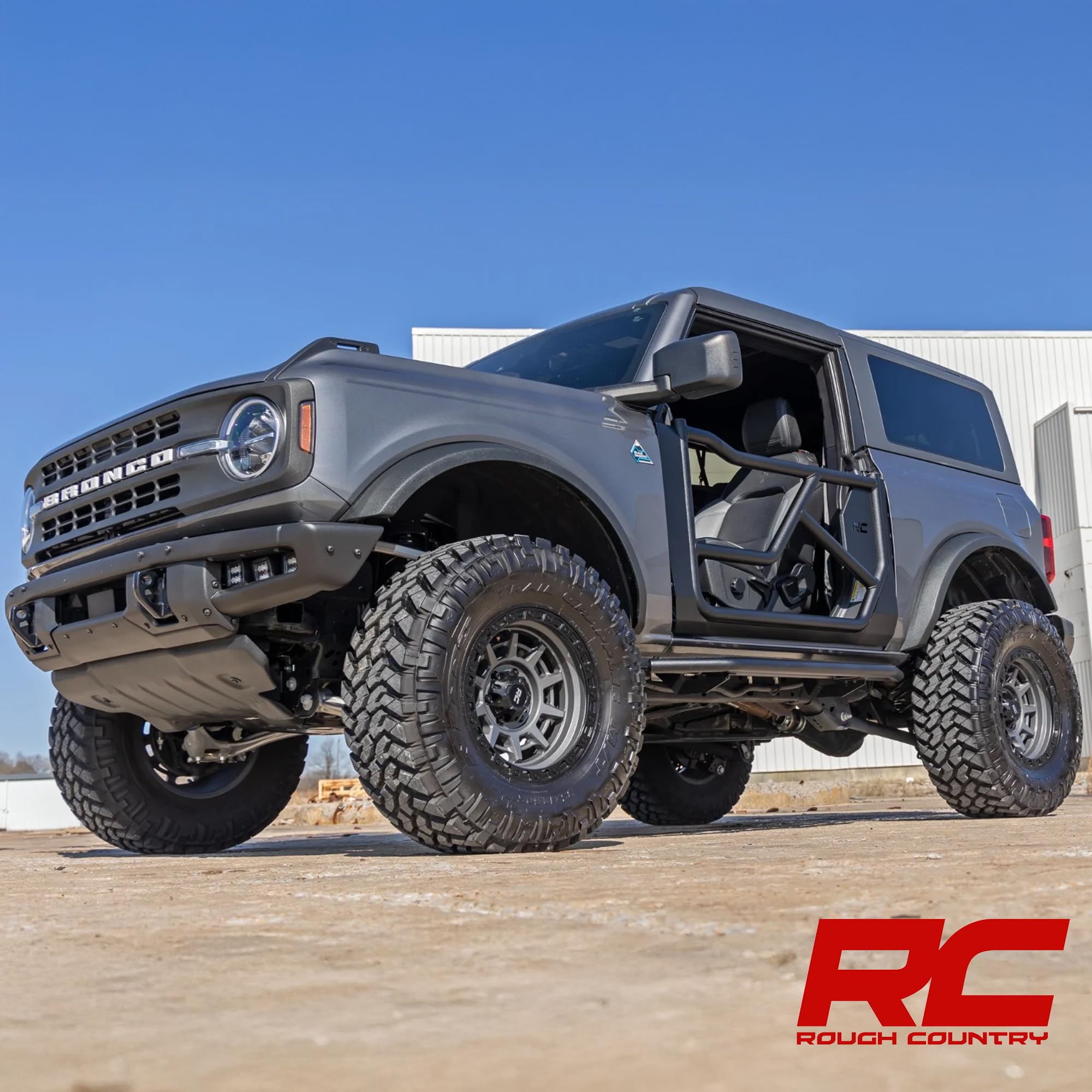 Steel Tube Doors Rough Country for Ford Bronco 2-Door (2021-2024)