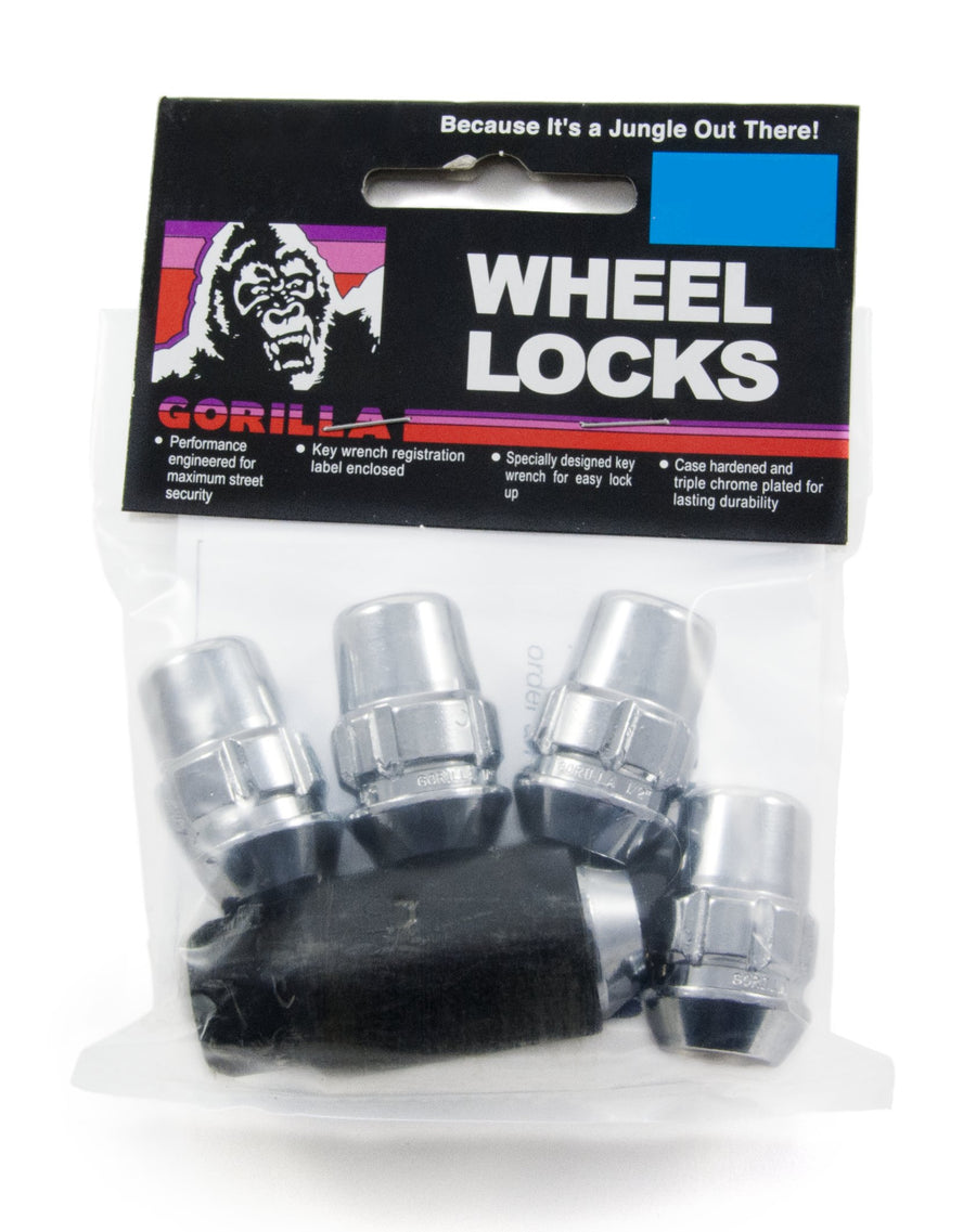 Acorn Wheel Locks Gorilla Automotive (1/2" Thread Size), Pack of 4
