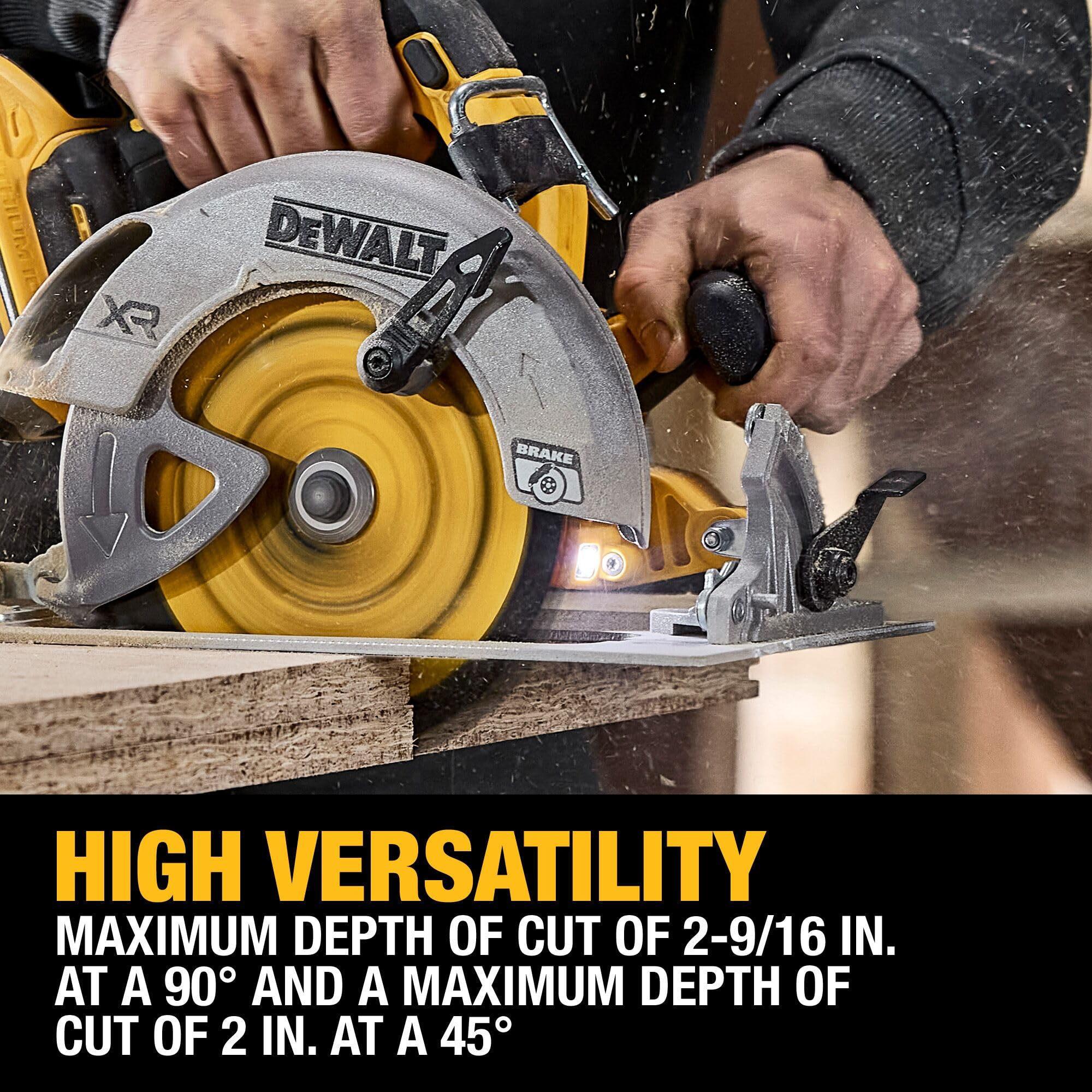20V MAX DEWALT XR Brushless Cordless 7-1/4 in. Circular Saw Kit with Battery and Charger (DCS590WW1)
