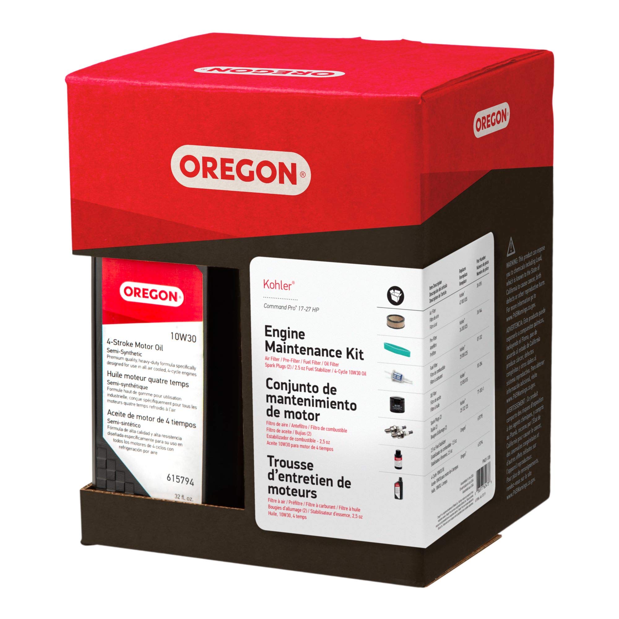 Oregon Lawn Mower Engine Maintenance Kit 01-108 for Kohler Command Pro Engines