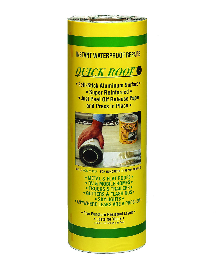Cofair Quick Roof Pro QR18 Aluminum Waterproof Repair Tape - 18" x 33.5'