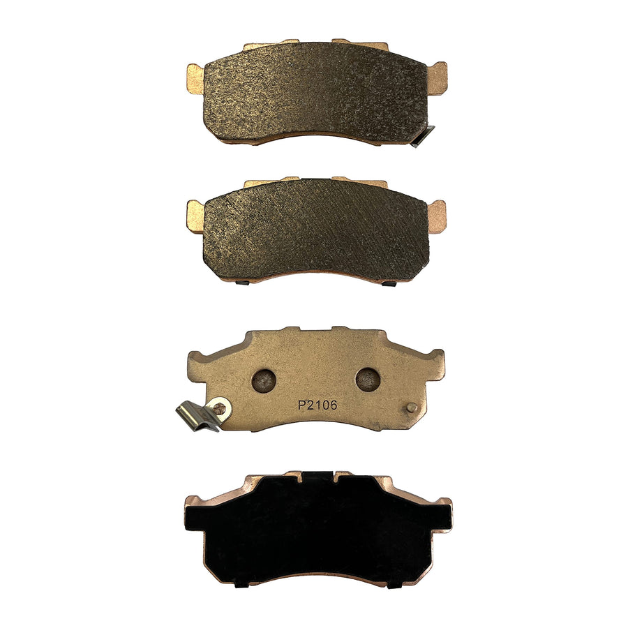 Demon Front Right Powersports Sintered Brake Pads for (2009-13) Honda Big Red, High Density Sintered Metallic Material For Better Grip, Reduced Brake Fade (See Fitment Details in Description)
