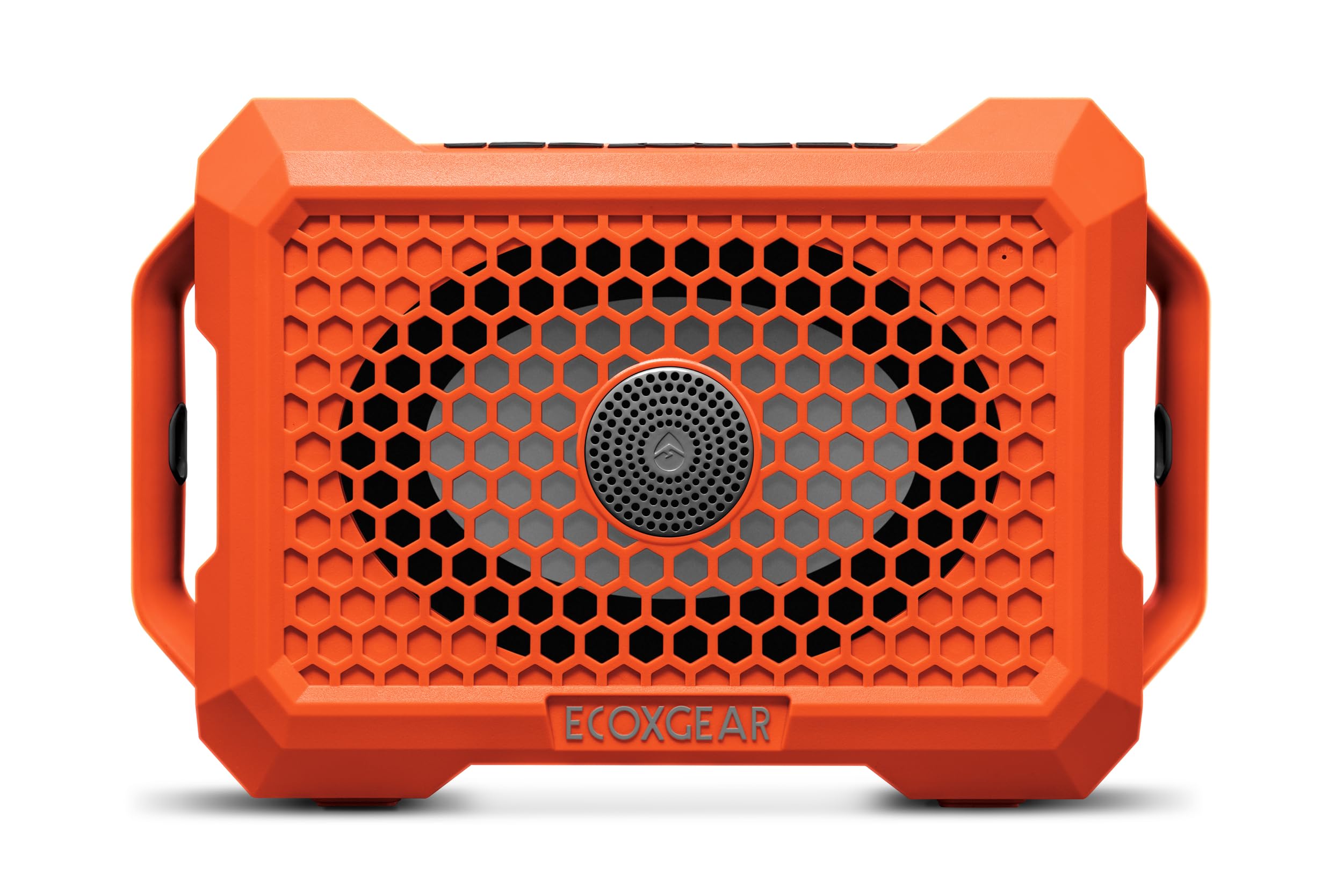 Outdoor ECOXGEAR Defender: Portable Bluetooth Speaker, 121dB Massive Sound, Waterproof and Drop Proof, with LED Party Lights, Pair up to 100, 25+ Hours Playtime (Blaze Orange)