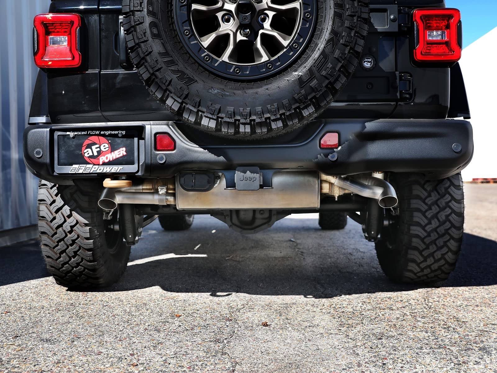 aFe Power MACH Force-Xp OE Replacement 304 Stainless Steel Exhaust Tips Brushed Fit Jeep Wrangler 392 21-23 V8-6.4L 49C38102-H