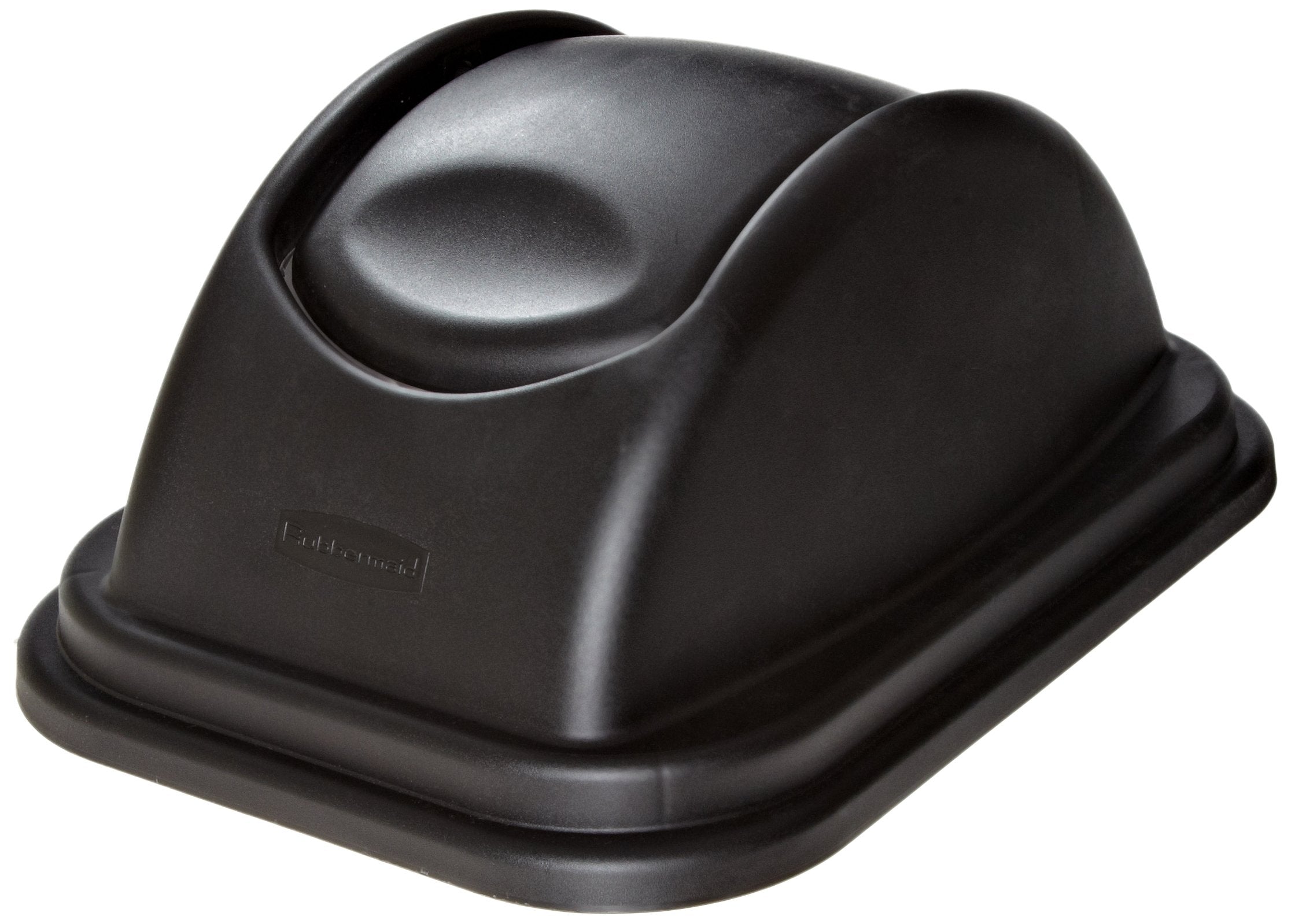 Rubbermaid Commercial Products Wastebasket Lid, Swing Top Compatible with 28QT/7G RCP, Black, Lid Only