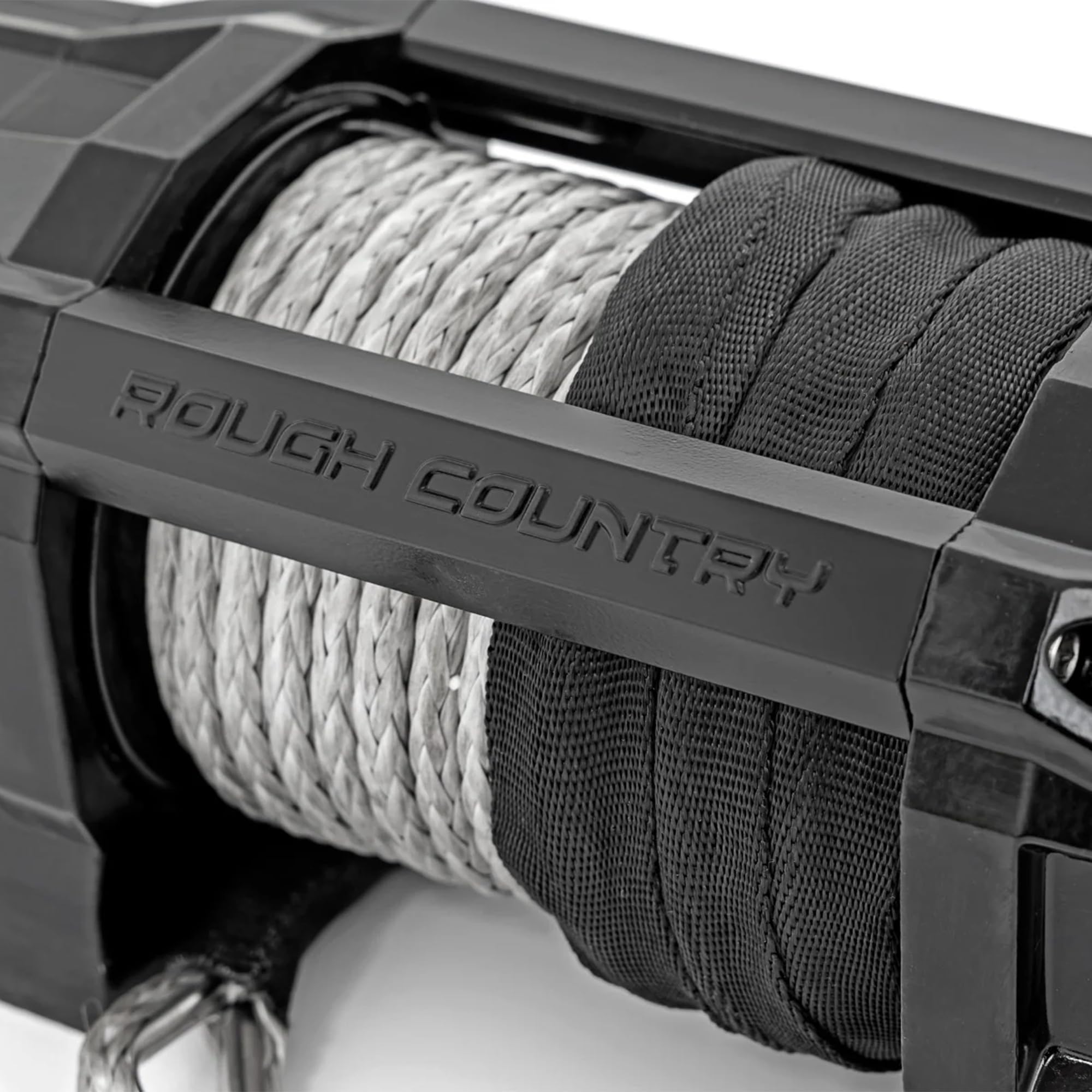 6,500LB Rough Country UTV Electric Winch | 2.7HP | Synthetic Rope - RS6500SA