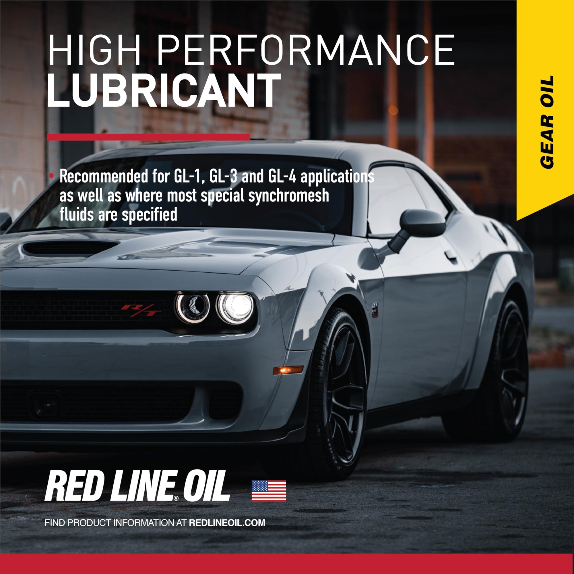 Red Line SAE 75W80 API GL-4 Manual Transmission and Transaxle Lubricant (MTL) Car Gear Oil - 1 Quart