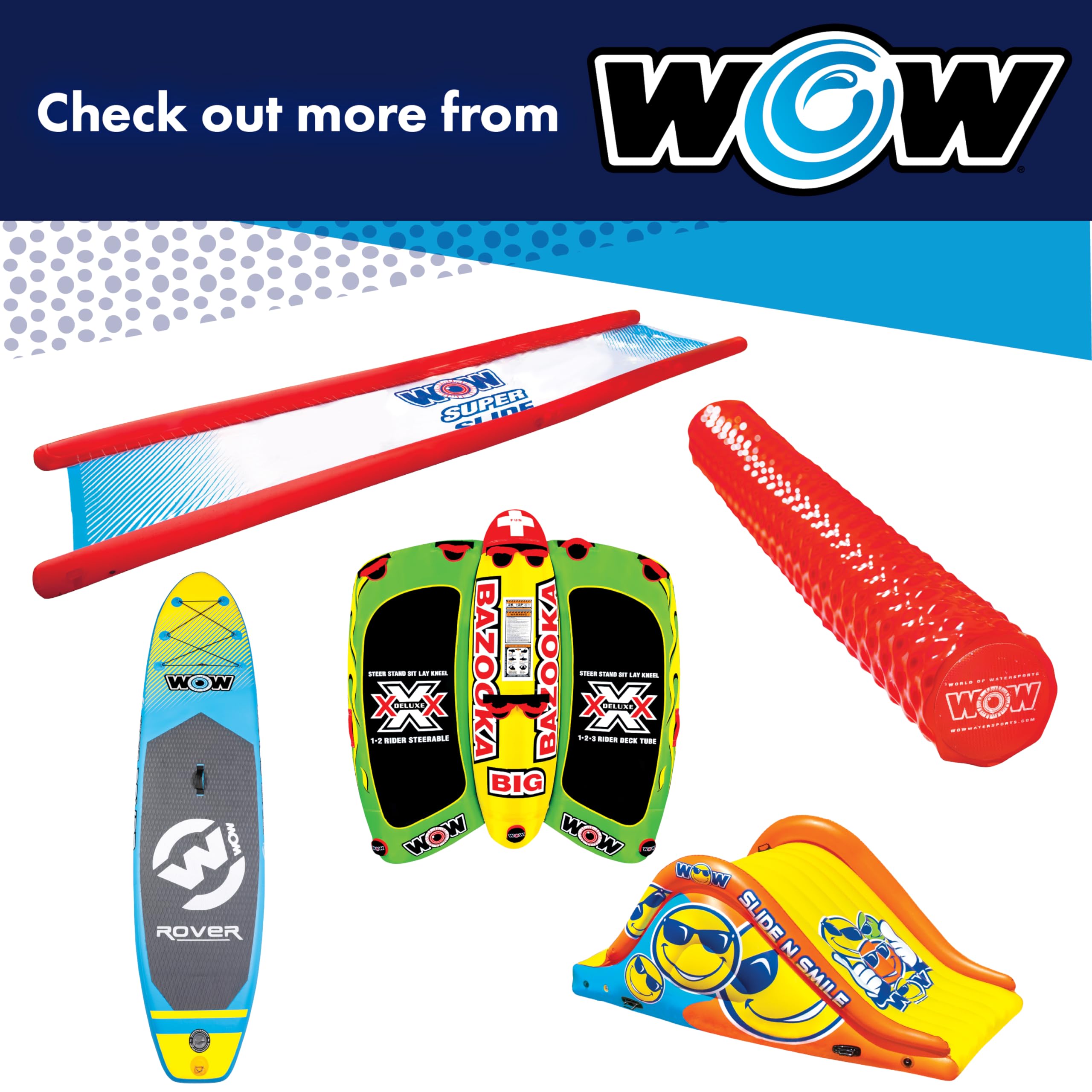 Foam Water Saddle Float - Wow Sports for Kids & Adults - 1 Person Pool Seat - Whale Tail - Pool Party Accessory - Red