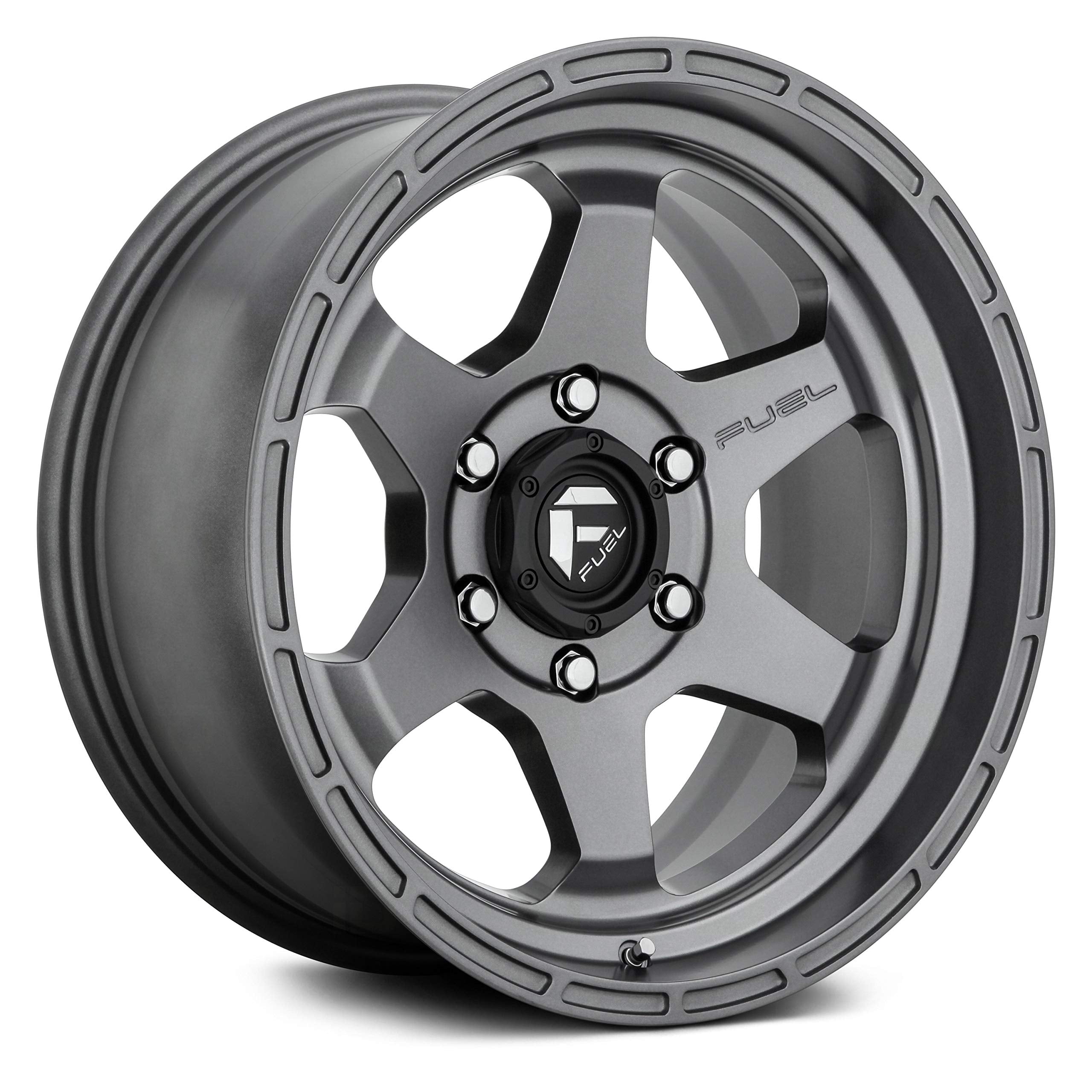 D665 Fuel Offroad SHOK Gun Metal Wheel with Painted and TPMS Compatible (17 x 9. inches /5 x 110 mm, 1 mm Offset)