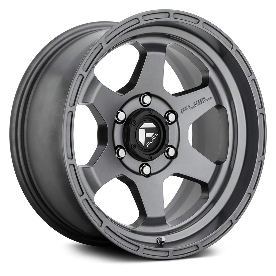 D665 Fuel Offroad SHOK Gun Metal Wheel with Painted and TPMS Compatible (17 x 9. inches /5 x 110 mm, 1 mm Offset)