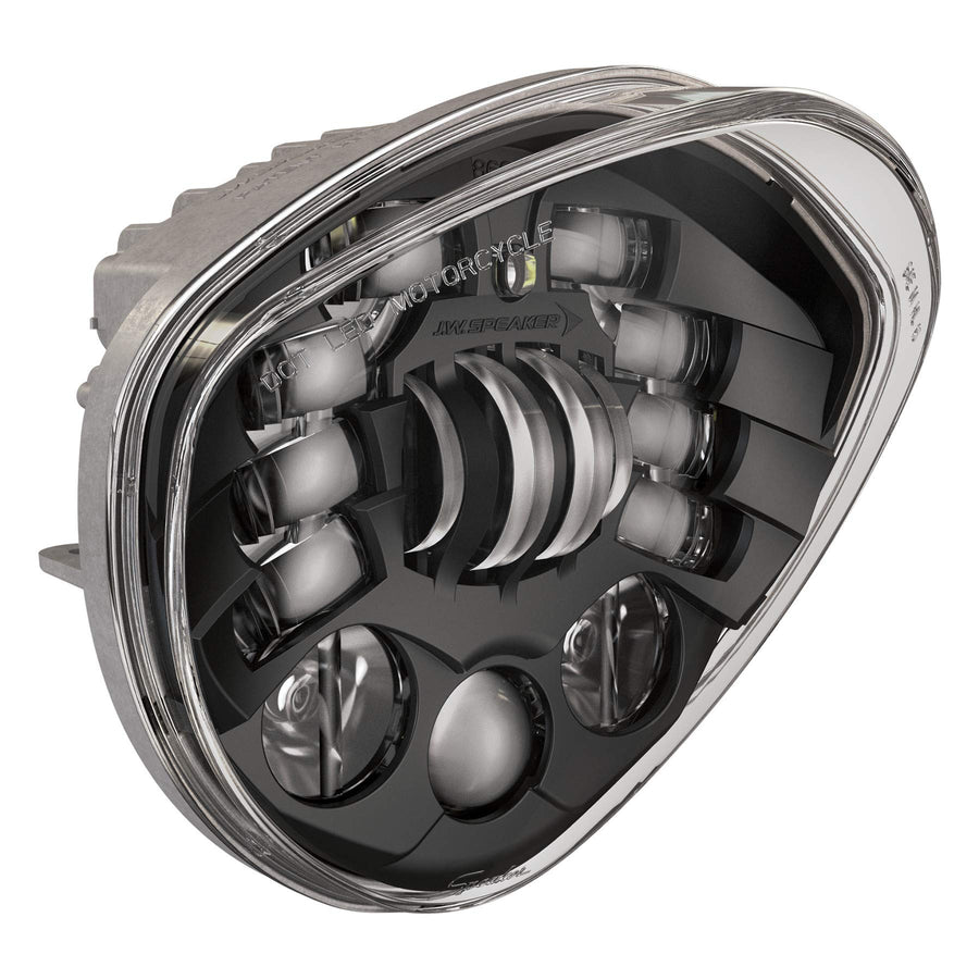 J.W. Speaker Model 8695 0555151 LED Diamond Adaptive Headlight with Black Inner Bezel, 1 Pack