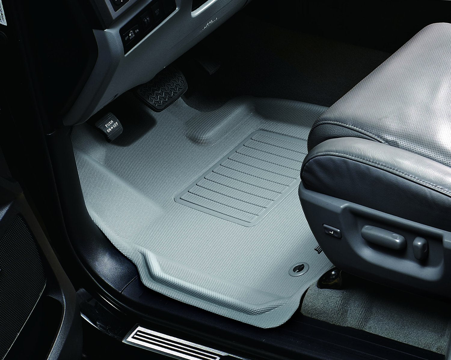 Kagu 3D MAXpider Custom Fit Floor Mat (Gray) for 2008-2012 Lexus/Toyota LX570/ Land Cruiser - 1ST Row