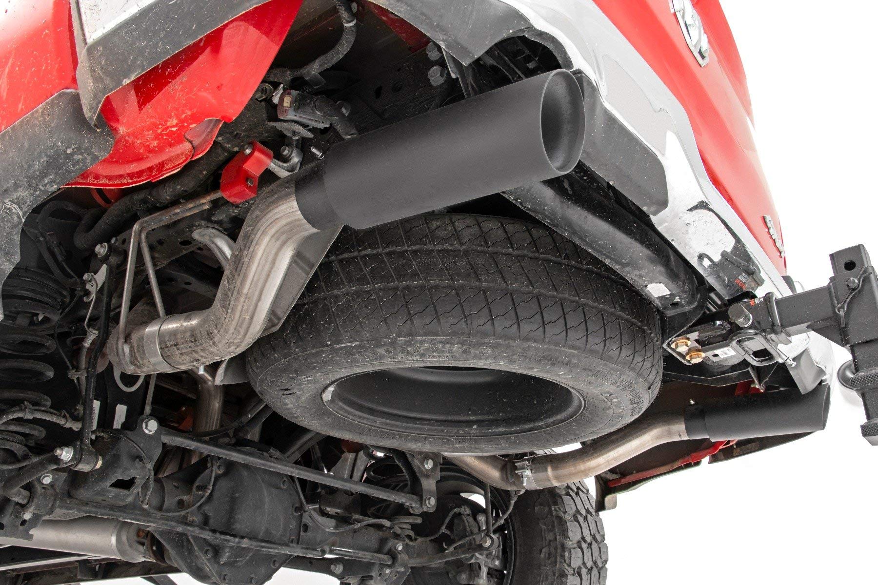 Dual Rough Country Cat-Back Exhaust for 19-24 Ram 1500 2WD/4WD | 5.7L - 96013