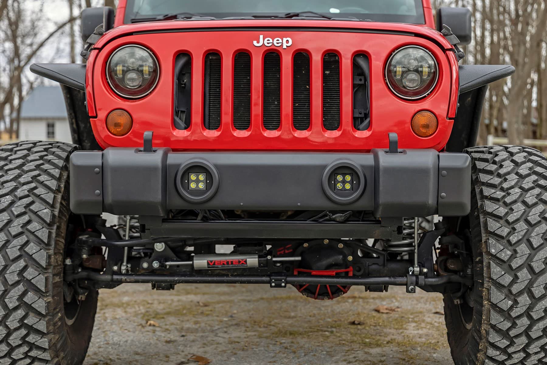 Rough Country Bumper Caps Front for 2007-2018 Jeep Wrangler JK - 1047