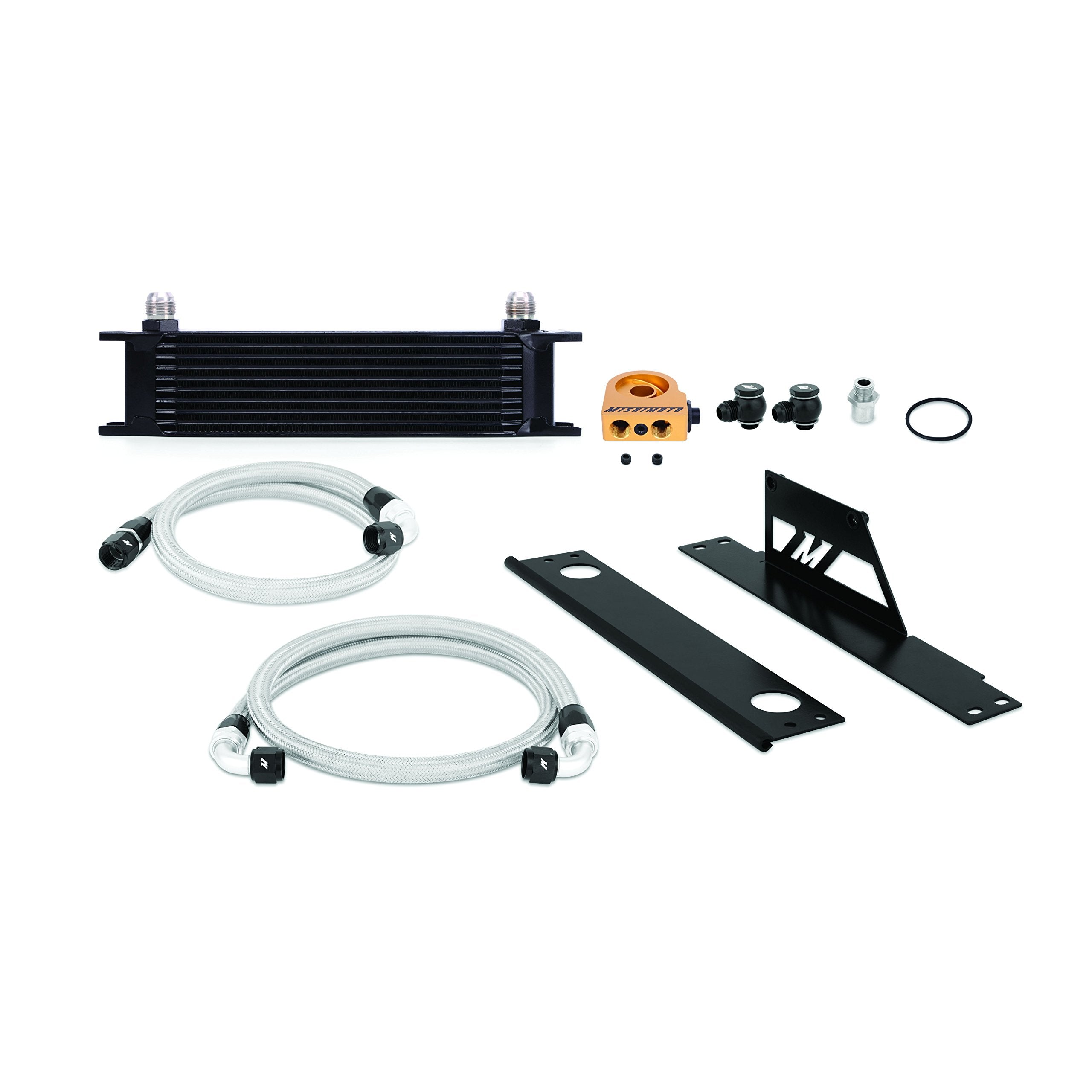 Mishimoto Oil Cooler Kit MMOC-WRX-01TBK Low-Temp Thermostatic Fits Subaru WRX/STI 2001-2005 Black