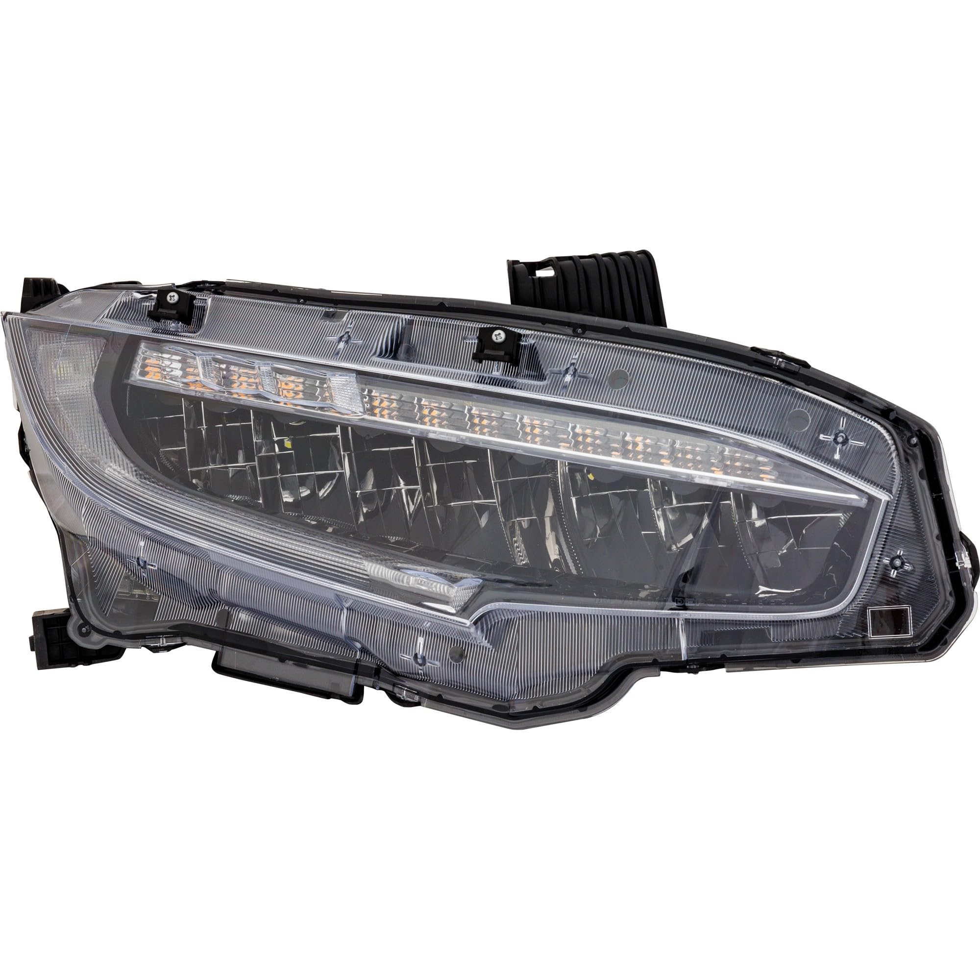 LED Headlight Assembly Go-Parts for 2019 Honda Civic Touring Model, Right (Passenger) Side, North America Built Vehicle, Replacement