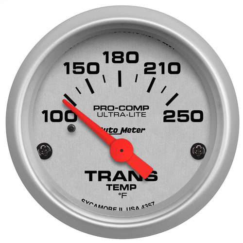 Ultra-Lite Auto Meter 4357 Electric Transmission Temperature Gauge, 2 1/16"