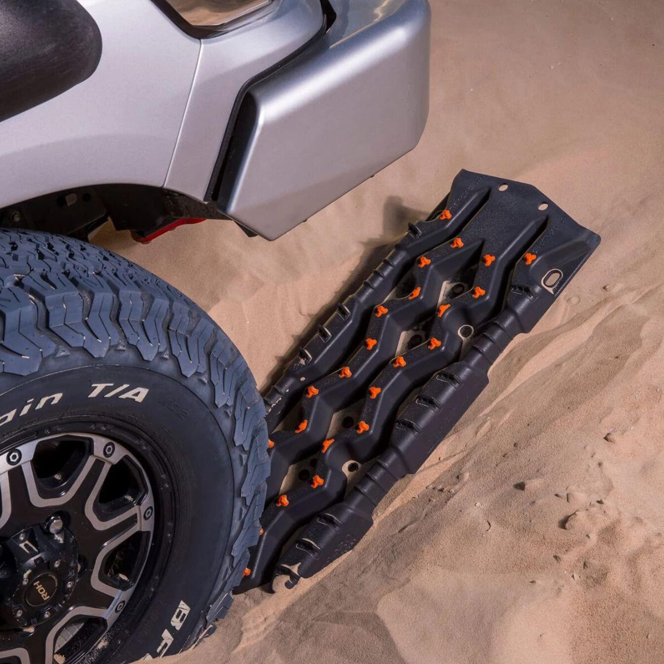 ARB Vehicle TREDPROMGO Recovery Boards Traction Tracks and Extraction Device for Off-Road Mud, Sand, & Snow(Grey/Orange)