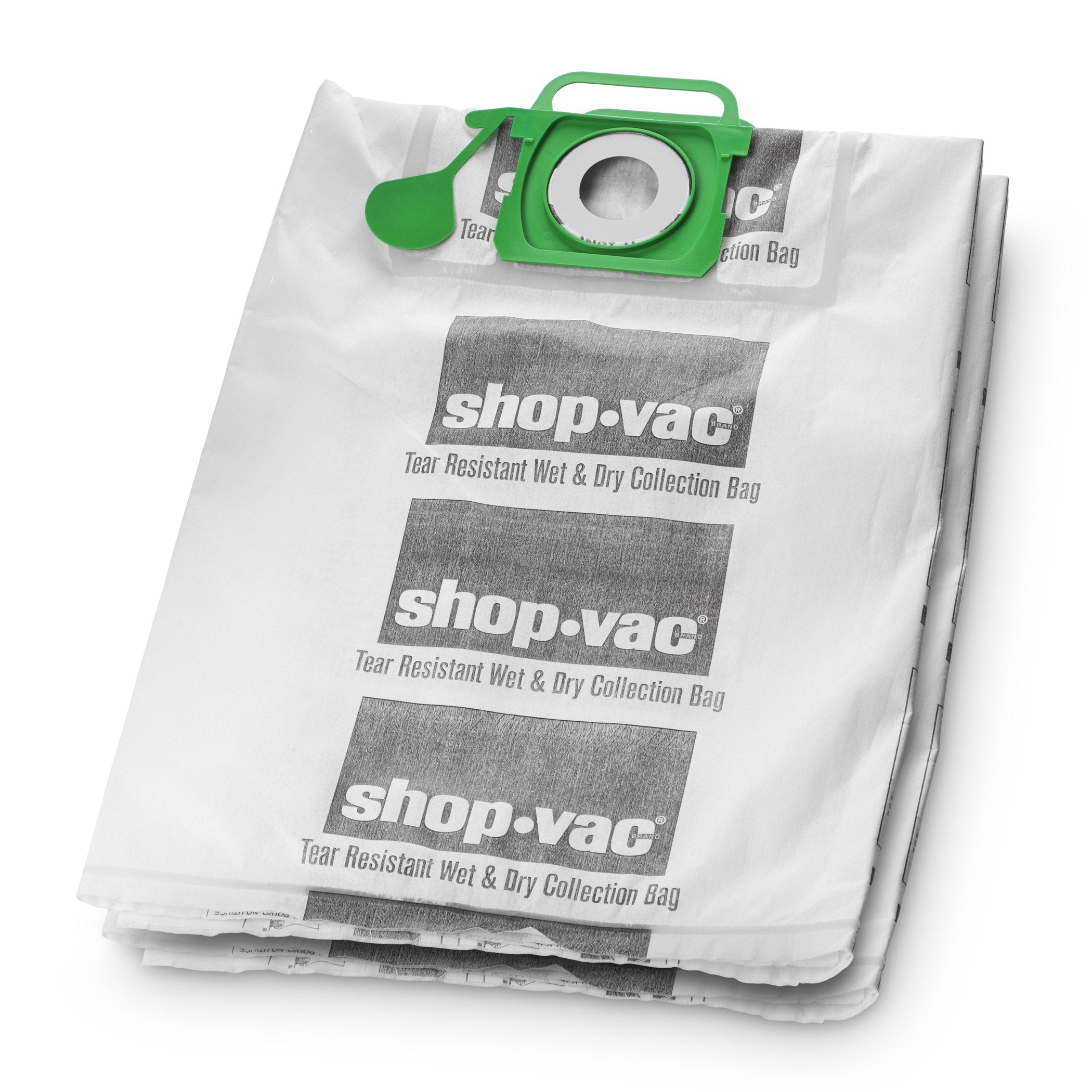 Wet/Dry Shop-Vac 9021633 Genuine Tear Resistant Collection Filter Bags, 12-20 gallon, White