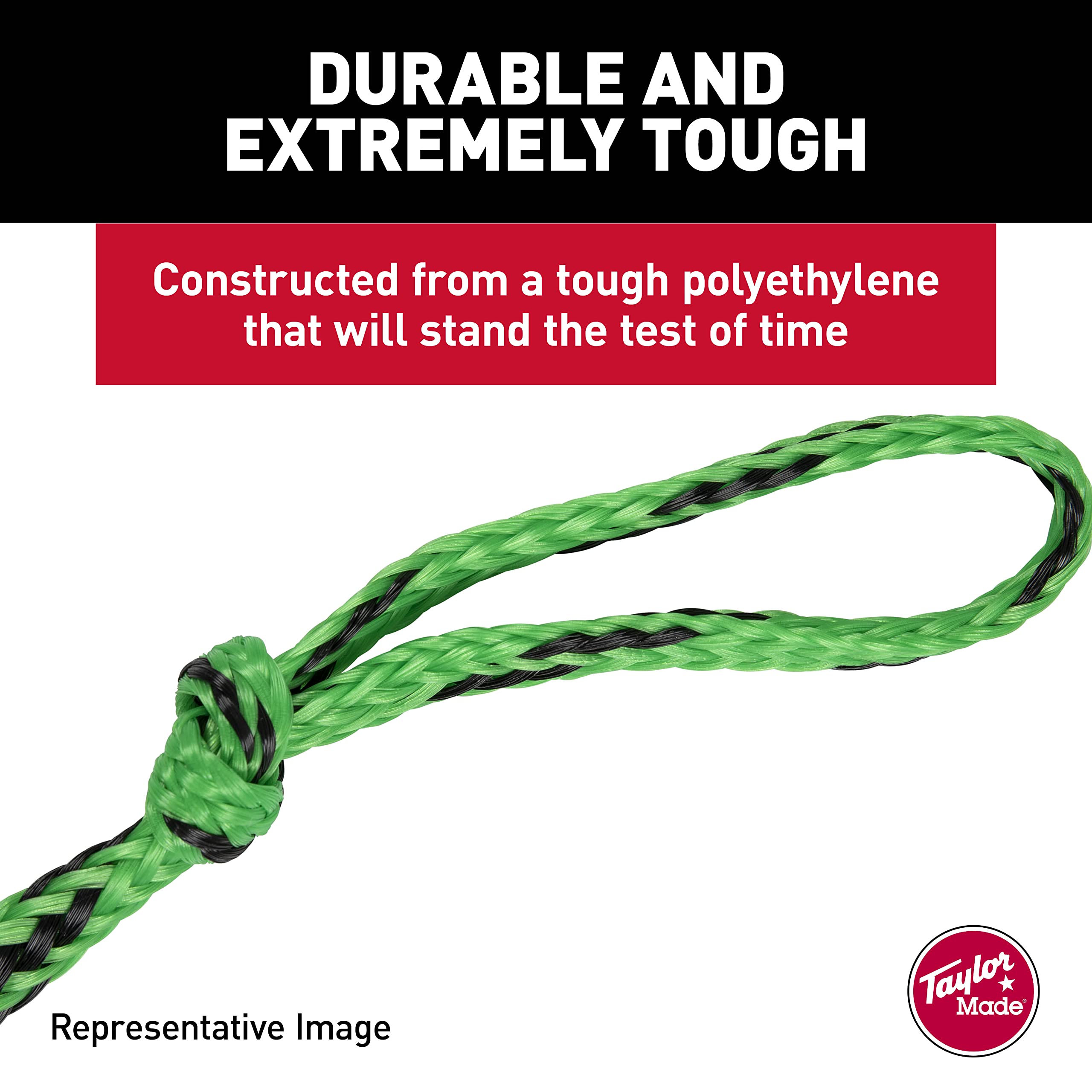 Taylor Made 4K Towable Tube Rope, 60 ft. Long, Supports Four Riders up to 680 lbs., 15mm polyethylene Tow Rope, 4,100 lb. Break Strength - 2021150643