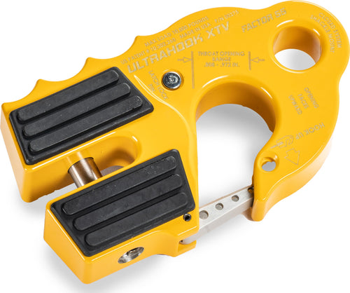 Ultrahook Factor 55 XTV Closed System Shackle Mount, Max Rated Load: 10,000 Pounds and Breaking Strength: 21,000 Pounds - Yellow