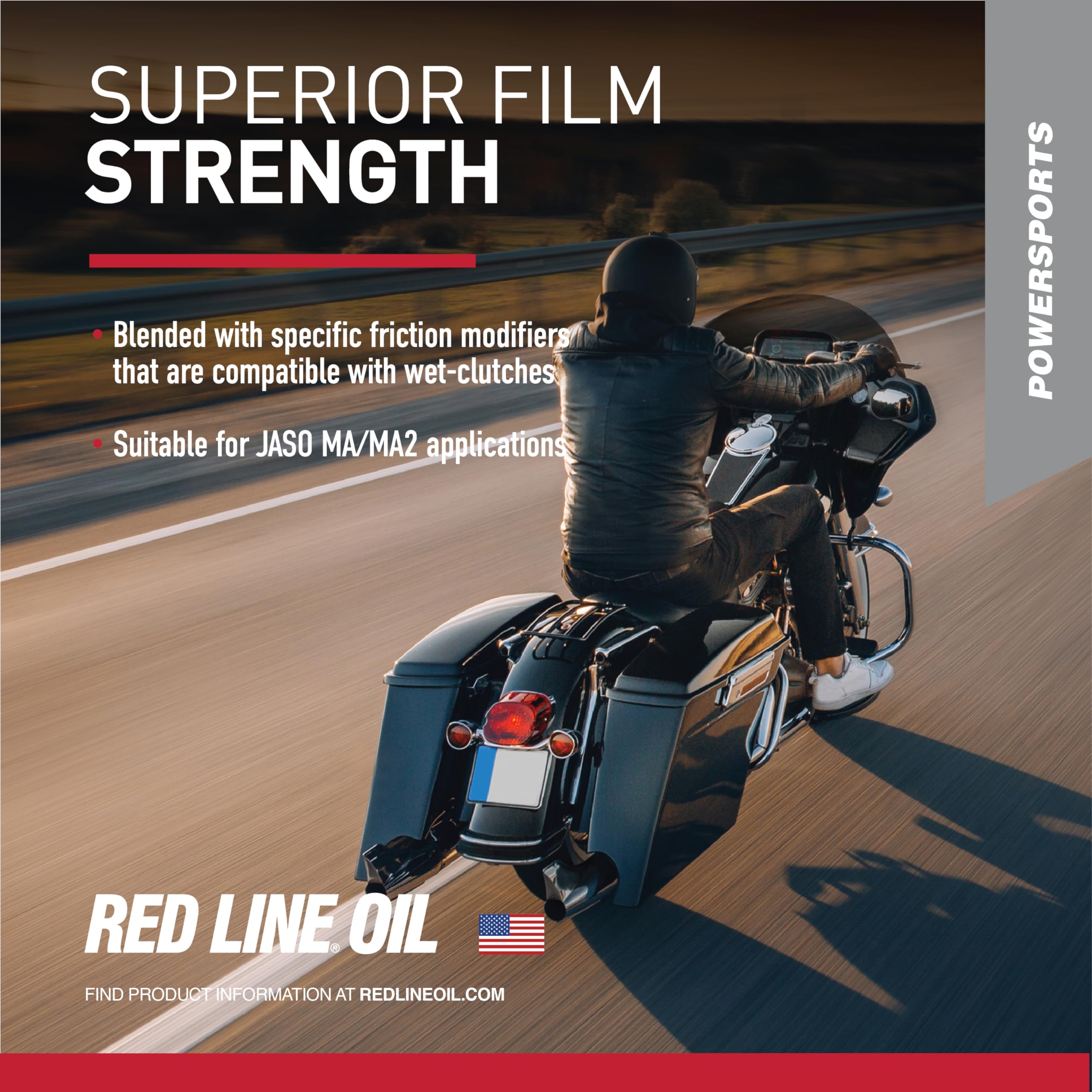 20W60 Red Line Synthetic Motorcycle Motor Oil - 1 Quart