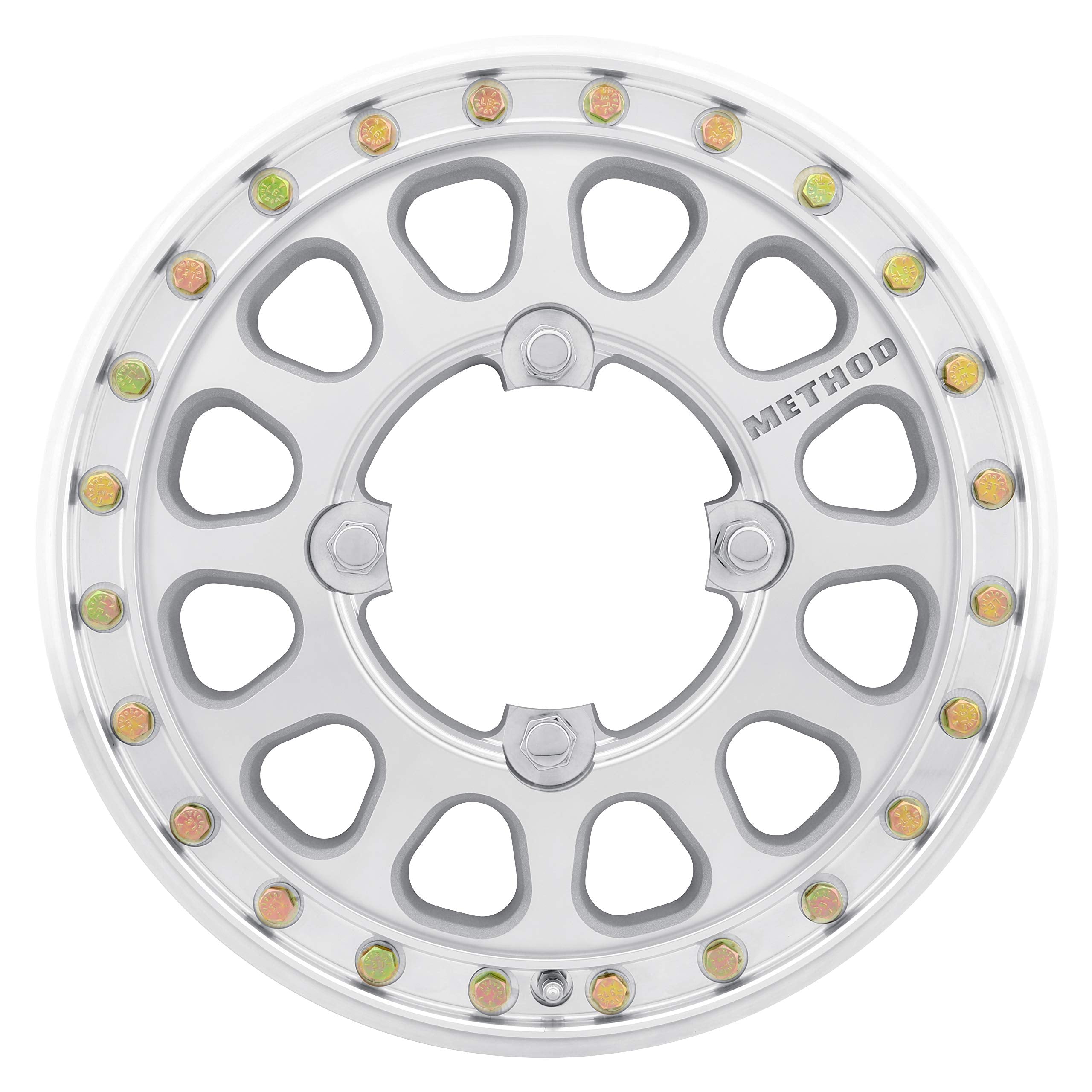 Method Race Wheels 401-R Beadlock UTV Raw Machined 15x5" 4x156", 46mm offset 4.9" Backspace, MR40155046346B2