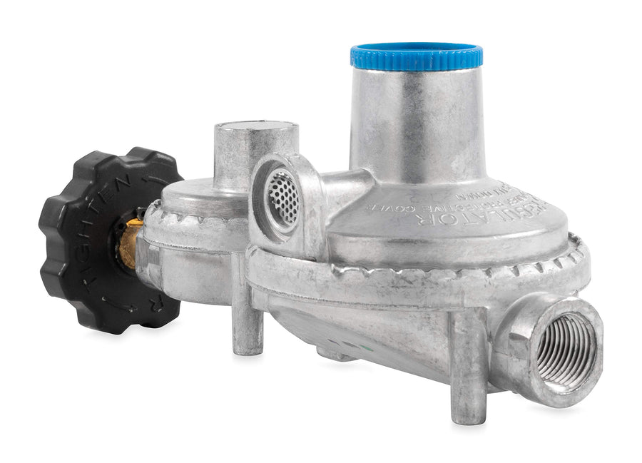 Horizontal Camco Two Stage Propane Regulator with POL