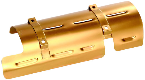 Milodon Gold Zinc Plated 32217 Louver Designed Rear Sump Windage Tray for Ford Windsor 351