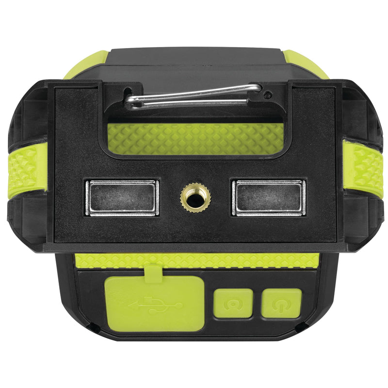 Firepoint Performance Tool W2635 1500+LM Li-Ion Utility Work Light, USB-C Charging, Swivel/Magnetic Base, Power Bank Capability, Black/Green