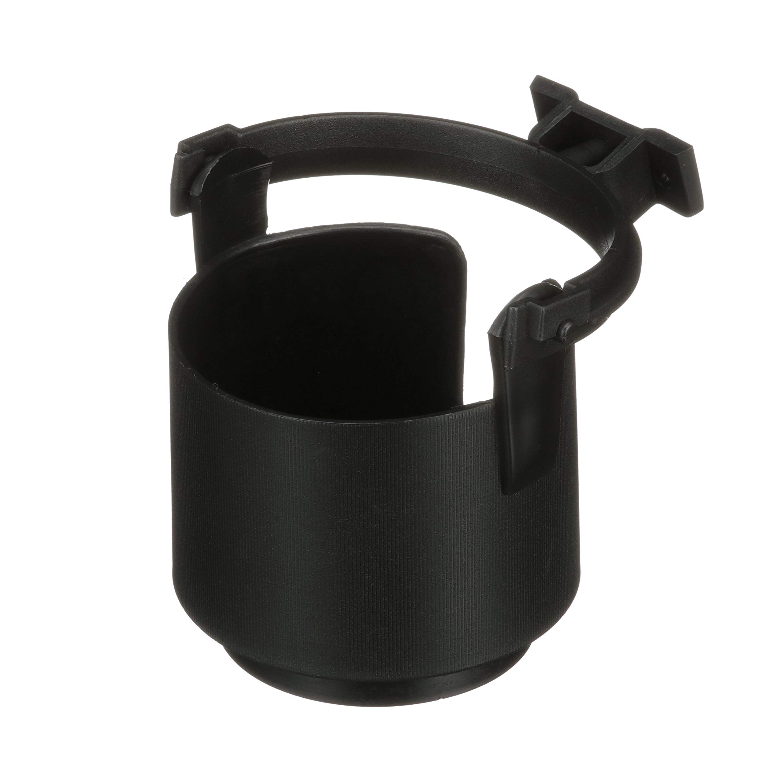 Molded Plastic Gimballed Drink Holder Attwood 11635-4 — Self-Leveling, Mug Handle Slot, Plastic, 4 in. H x 4 3/8-In. W, Black