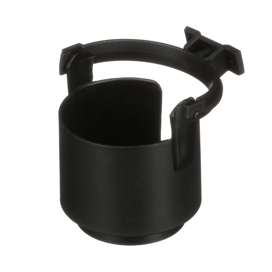 Molded Plastic Gimballed Drink Holder Attwood 11635-4 — Self-Leveling, Mug Handle Slot, Plastic, 4 in. H x 4 3/8-In. W, Black
