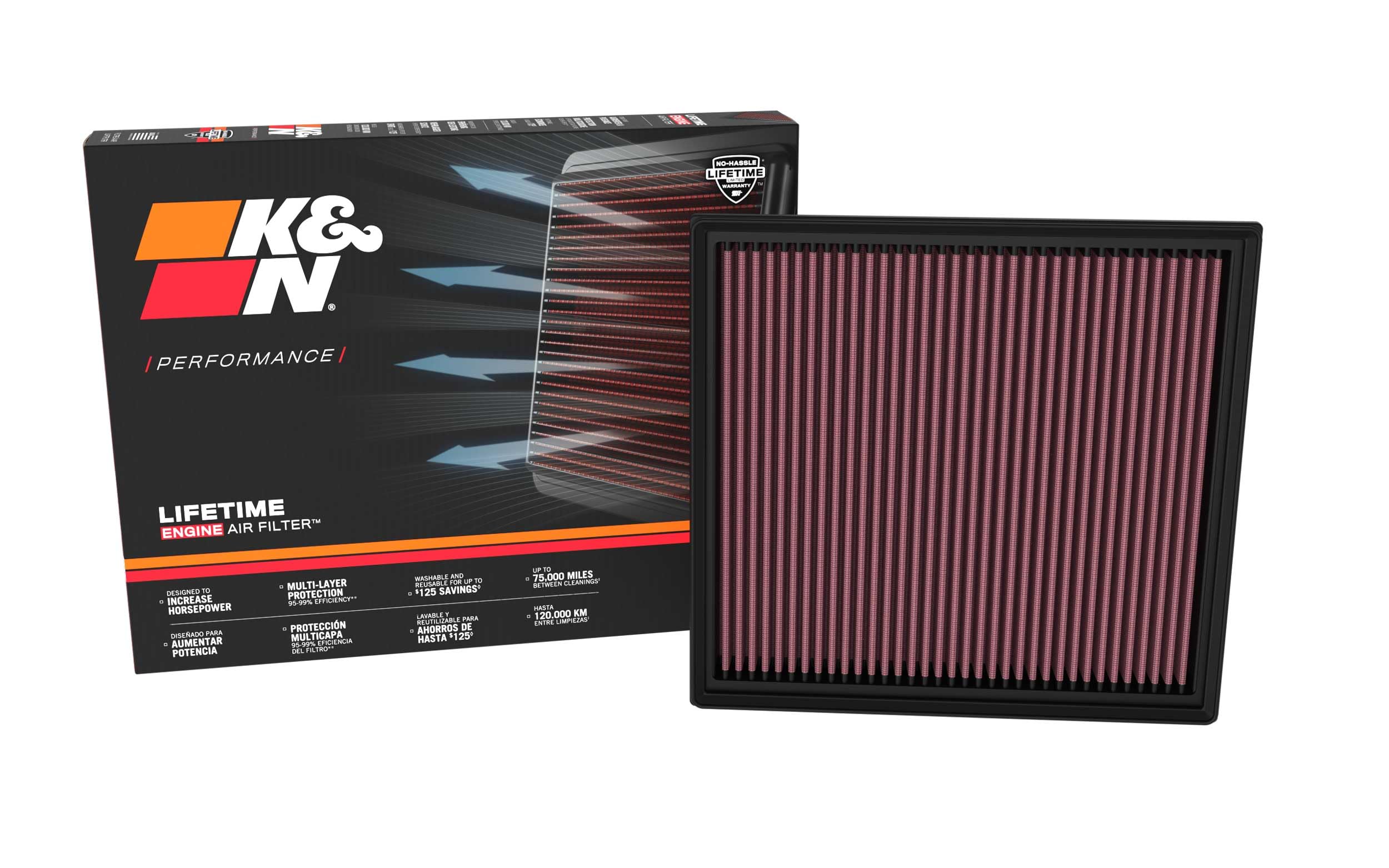 Replacement K&N 33-5138 Air Filter